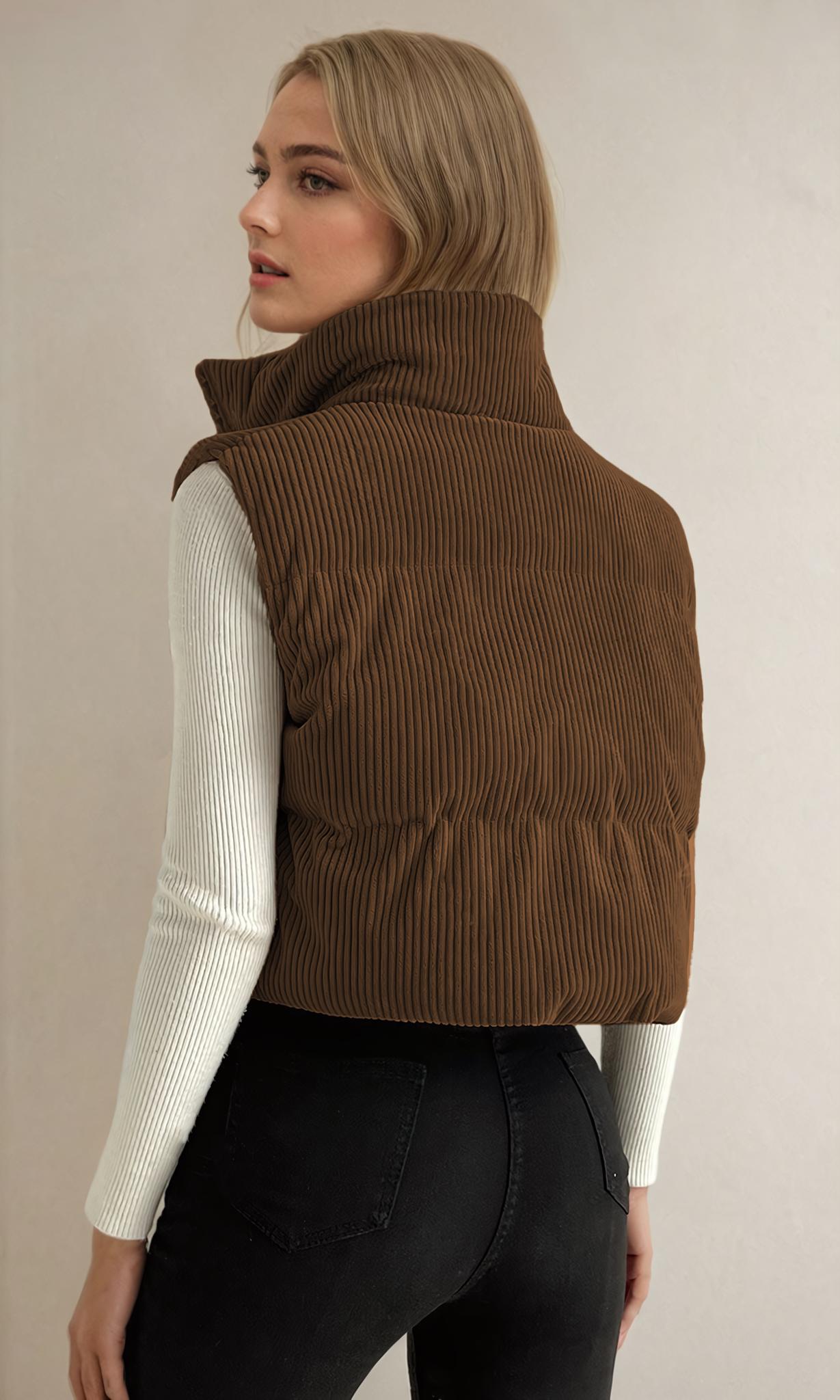 Puffer Vest Pattern | Crop Puffer Vest | Coat Pattern | Sewing Pattern Puffer Vest | Coat Sewing Pattern, Vest Jacket Coat Pattern Women