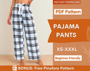 Women’s Pajama Pants Sewing Pattern - Beginner Friendly