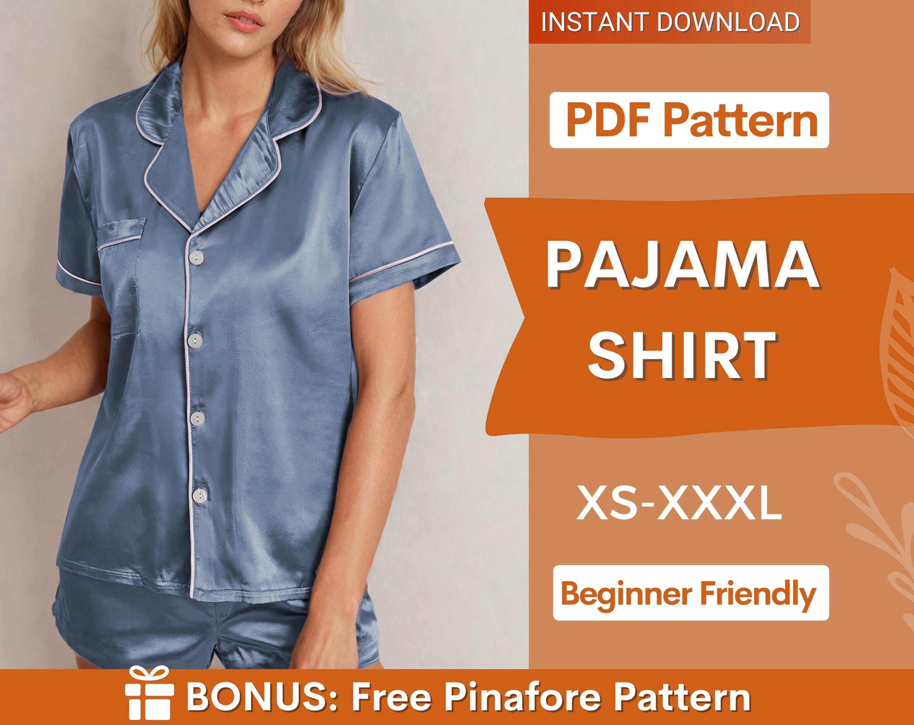 Pajama shirt at indie pattern in USA