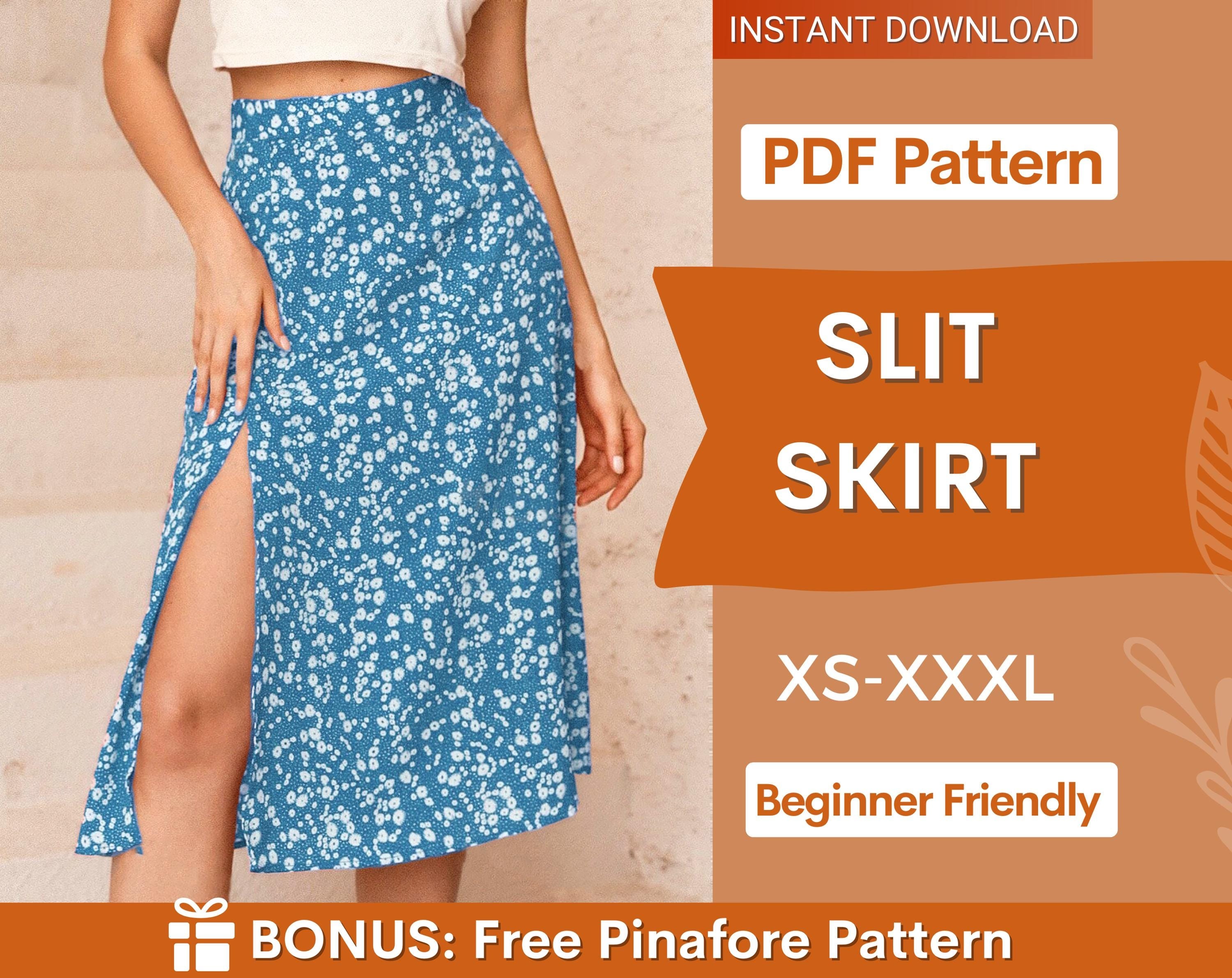 Slit skirt at Indie Pattern in USA
