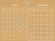 Size Chart of Classic Men Pants at Indie Pattern in USA
