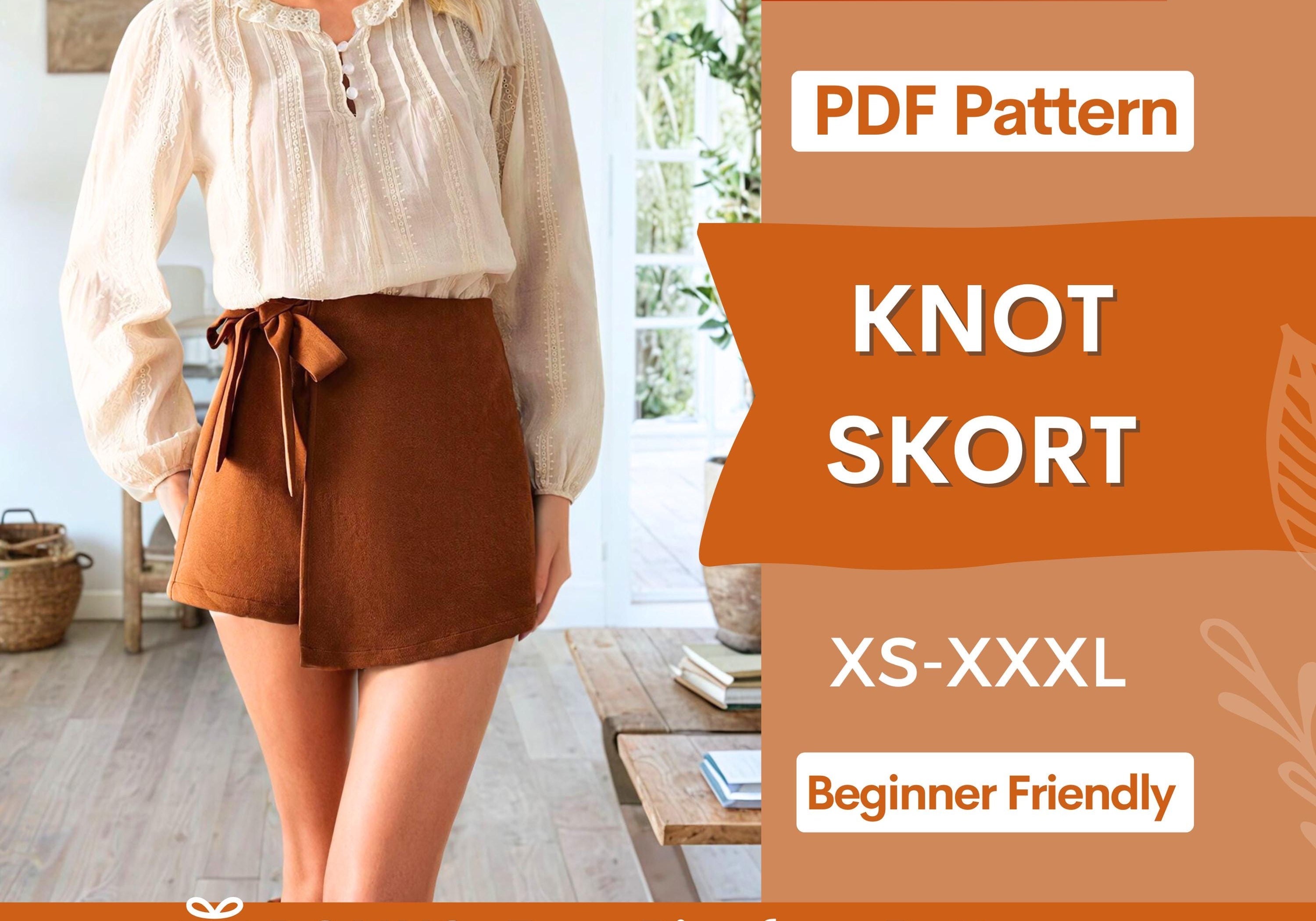 Knot Skort at Indie Pattern in USA
