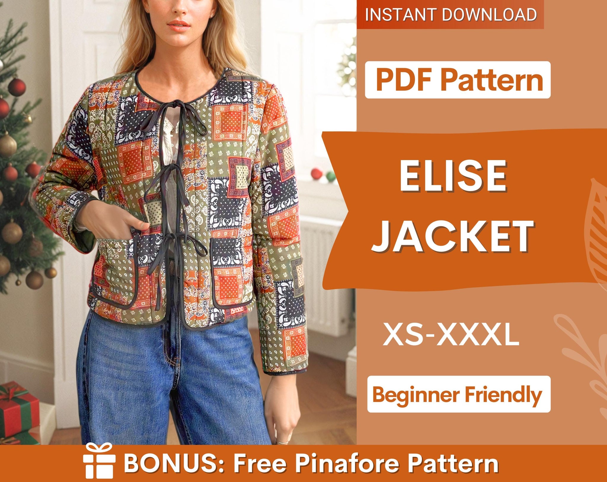 Quilted Jacket Sewing Pattern – Beginner-Friendly Coat – IndiePattern