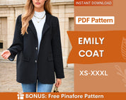 emily coat at indie pattern in USA
