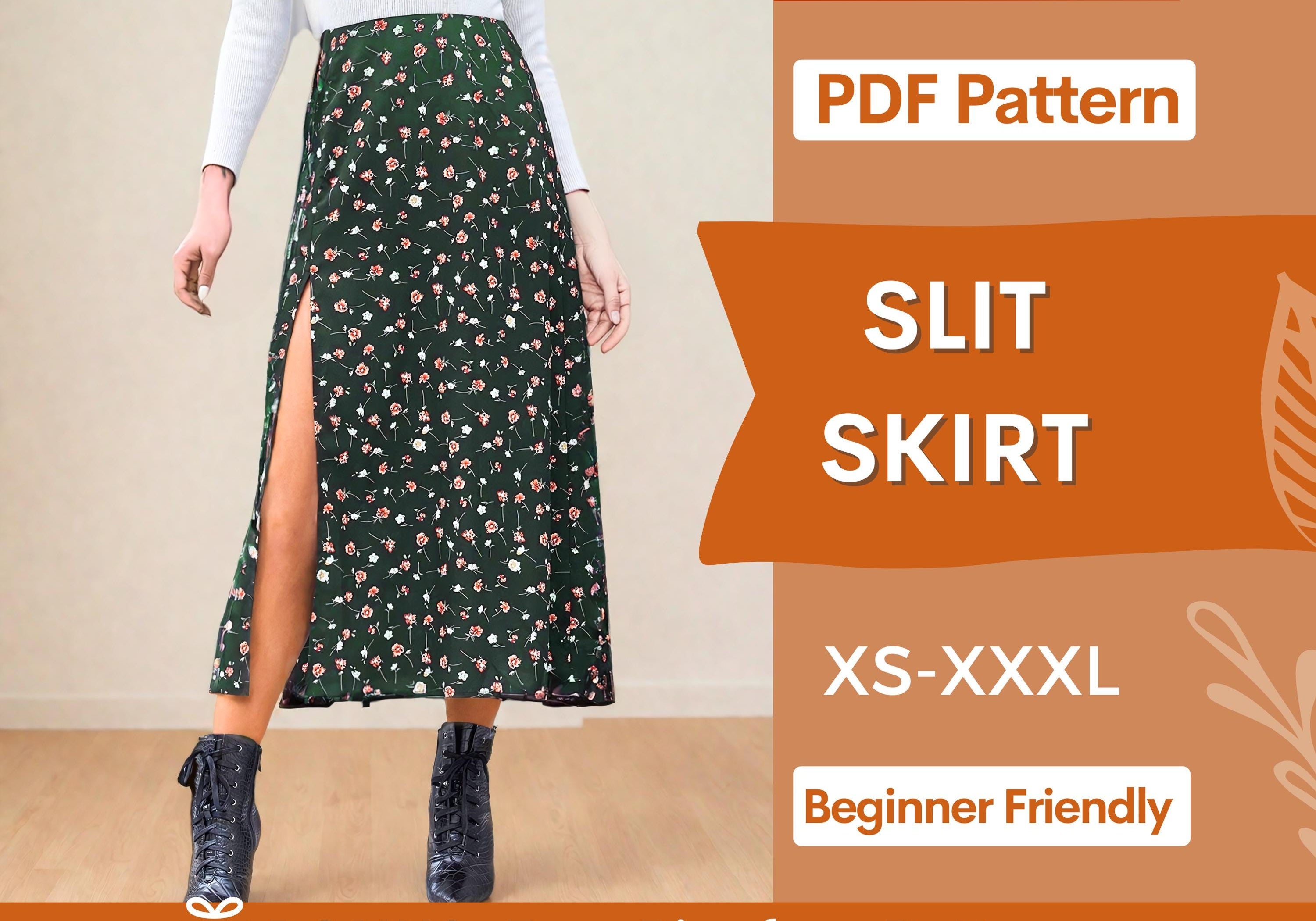 Slit  Skirt at Indie Pattern in USA
