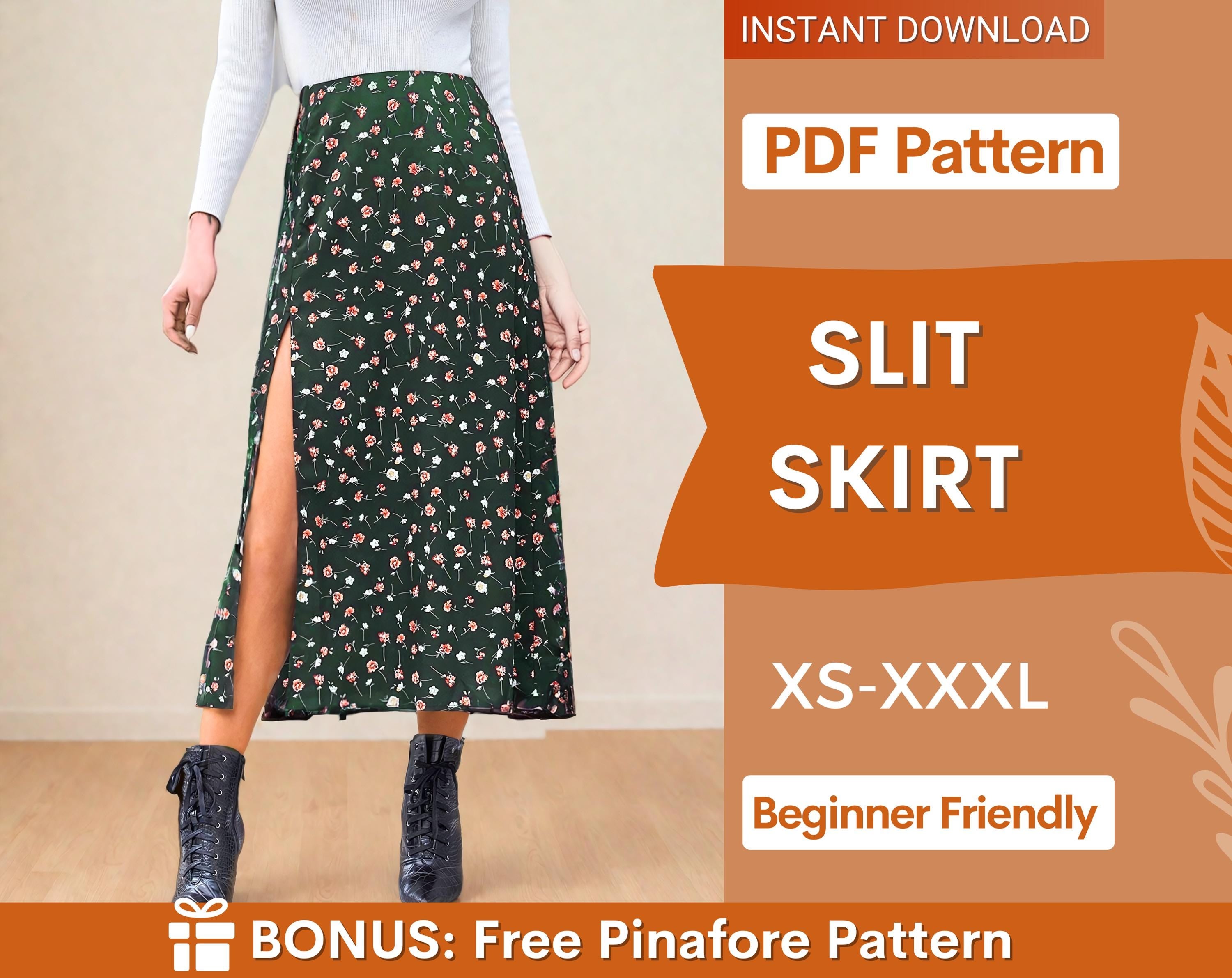 Slit  Skirt at Indie Pattern in USA
