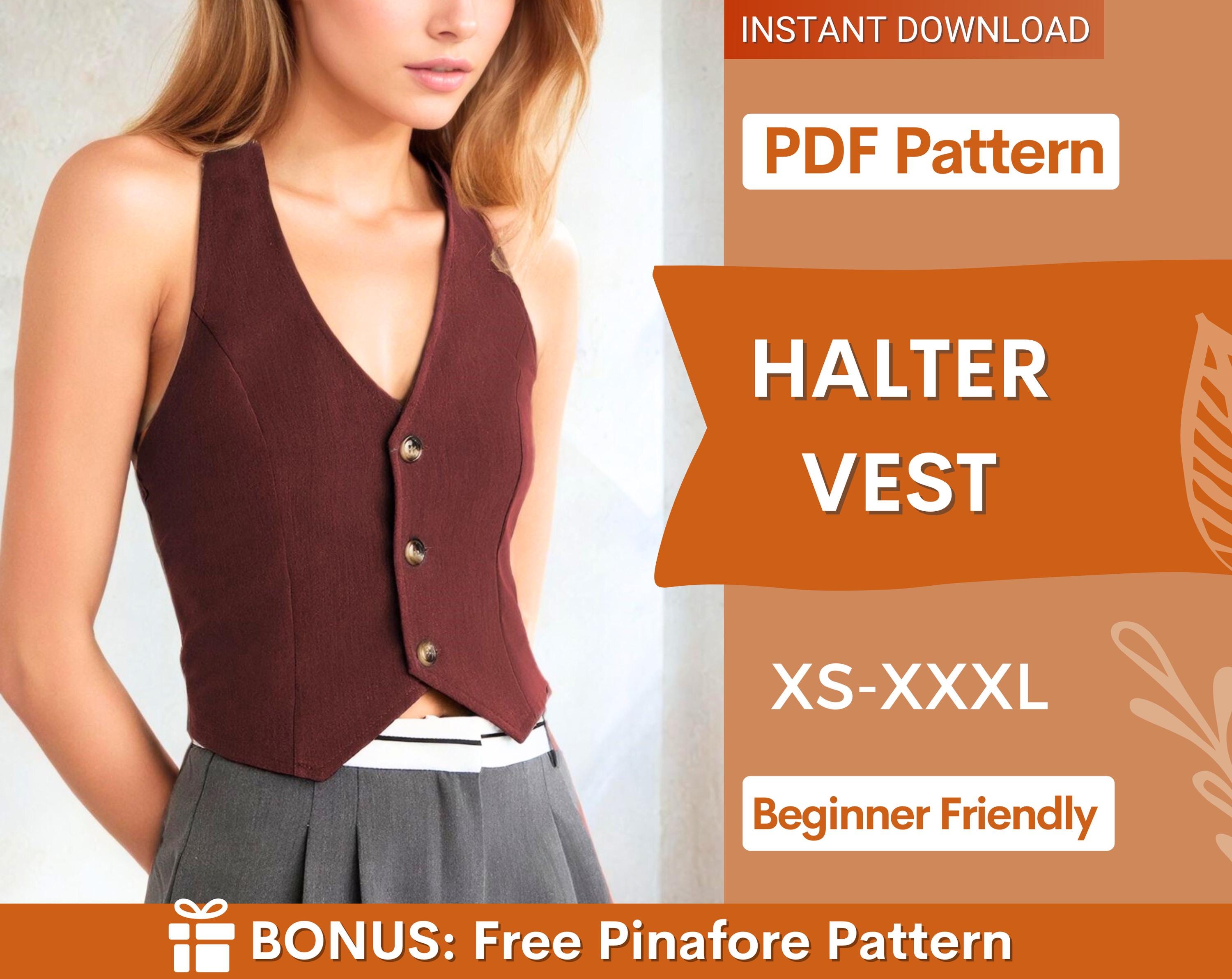 halter vest at indie pattern in USA