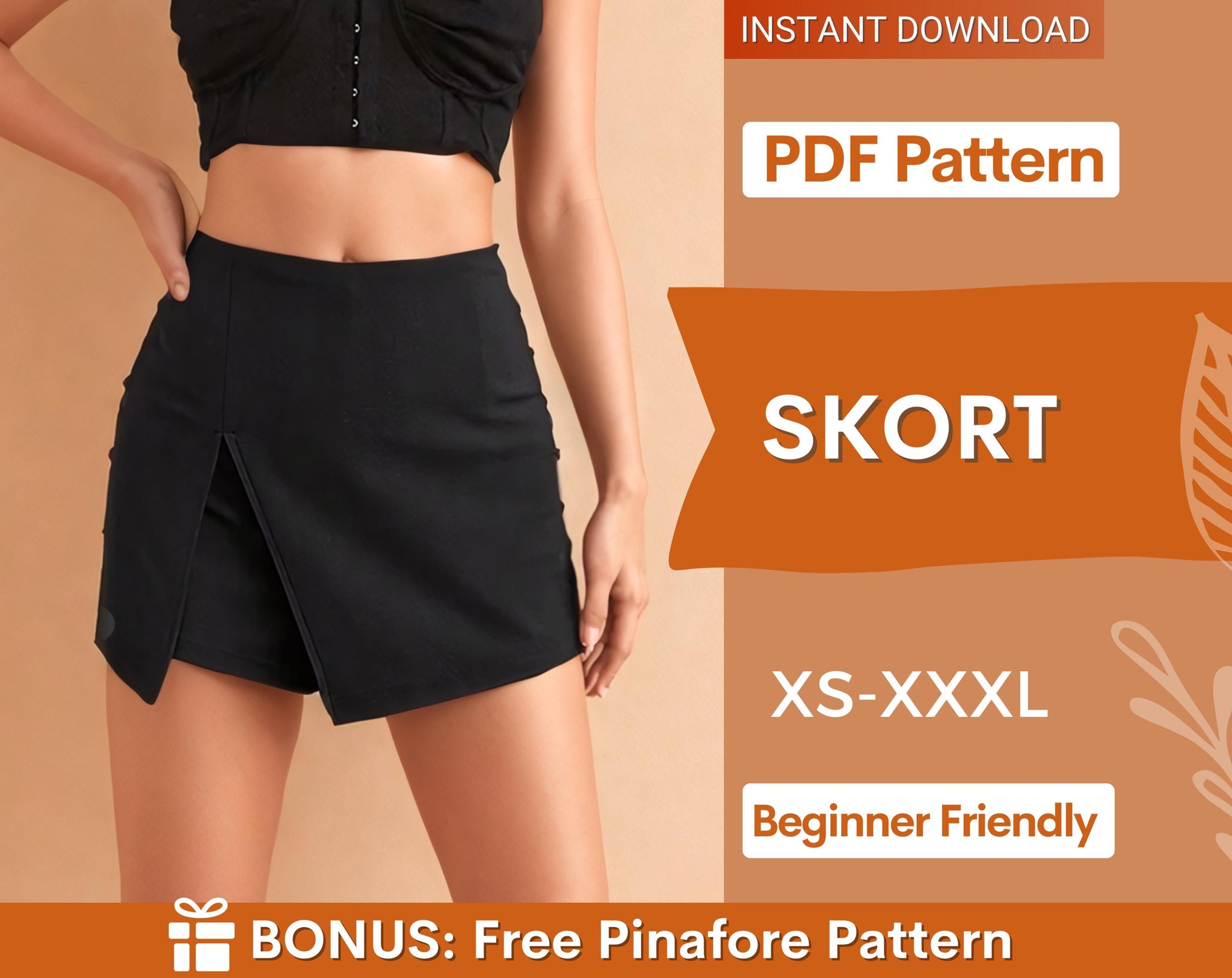 Skort Sewing Pattern Stylish Skirt Shorts Combination For Women skort-sewing-pattern-stylish-skirt-shorts-combination-for-women