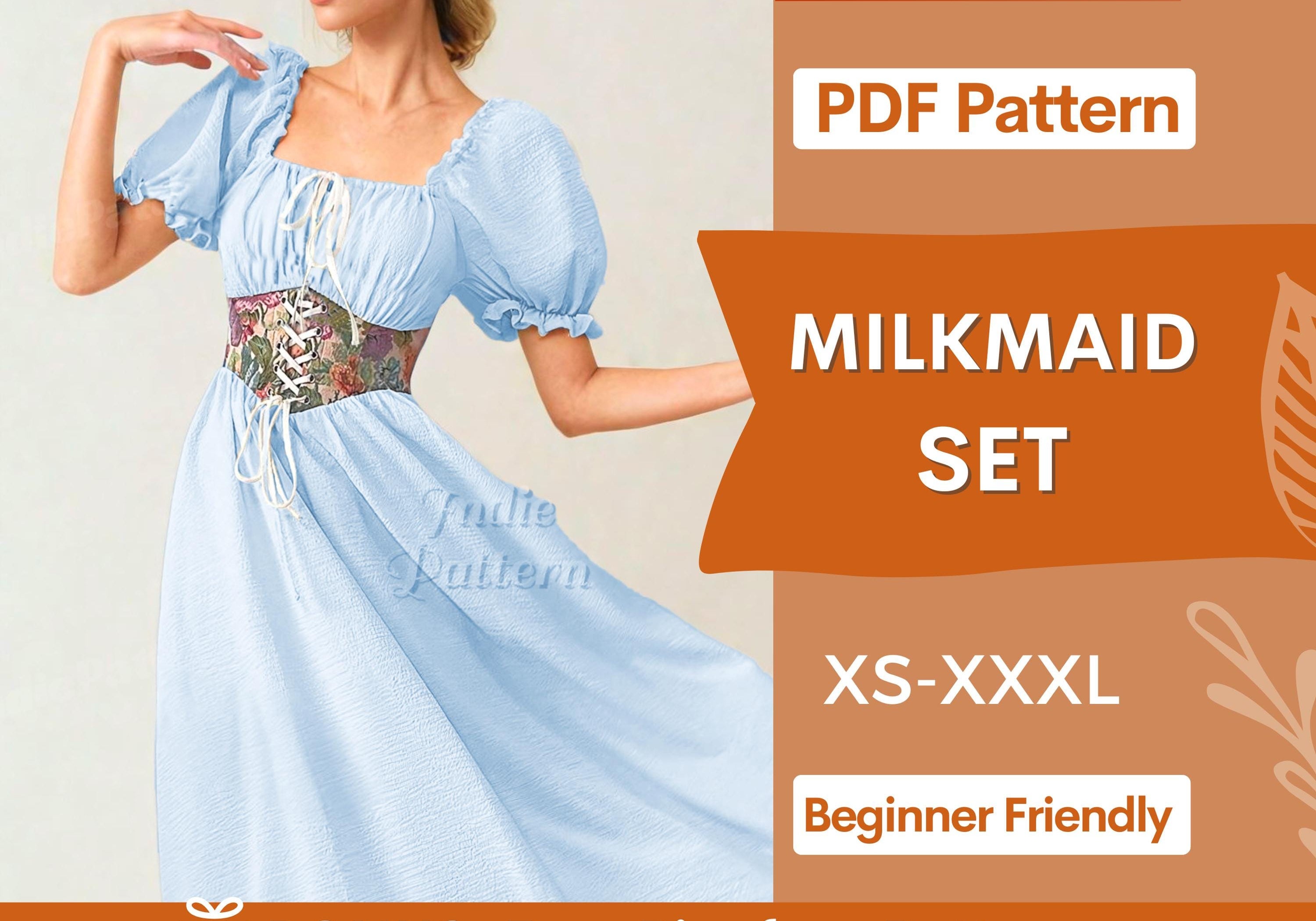 Milkmaid Set Indie Pattern in USA
