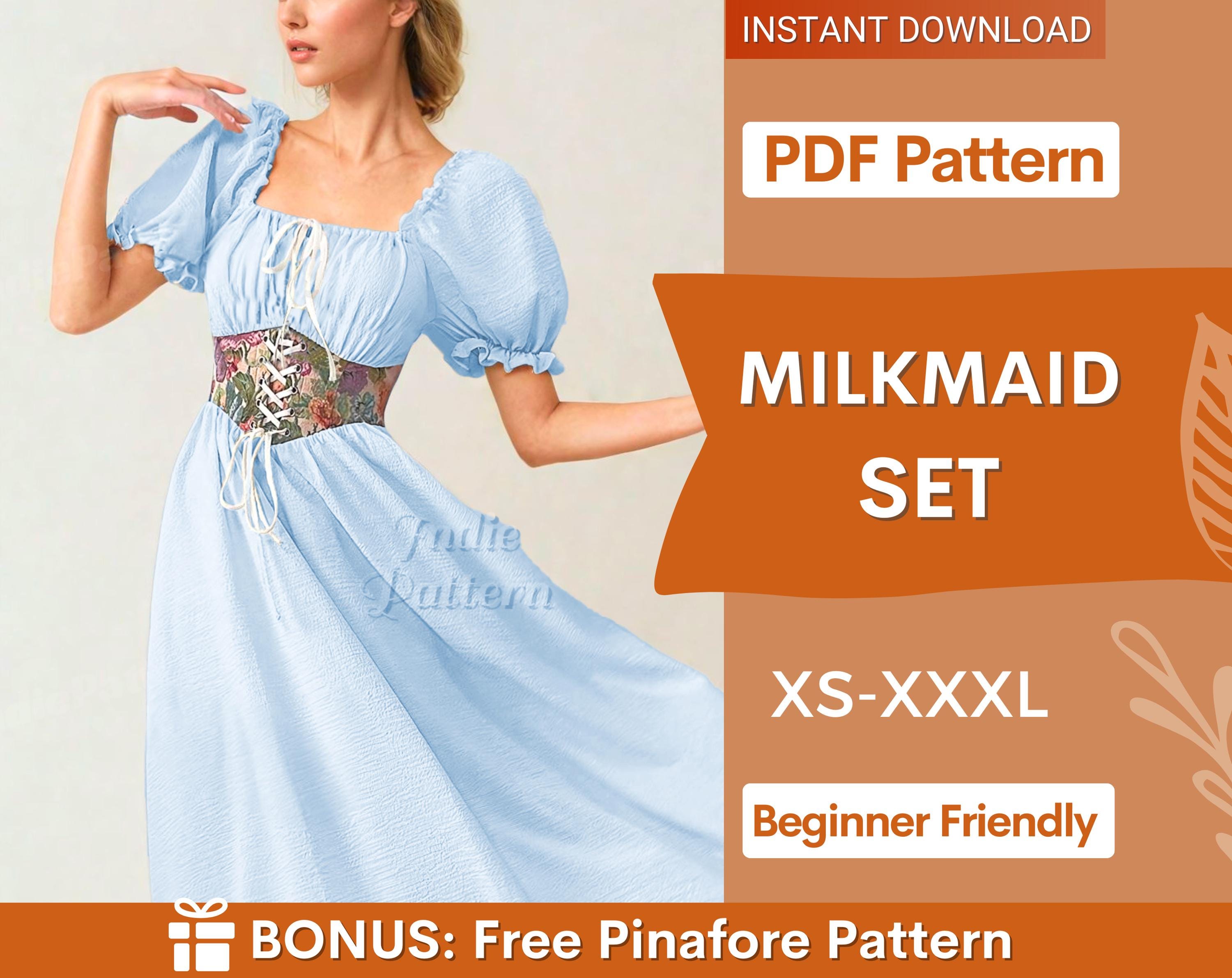 Milkmaid Set Indie Pattern in USA
