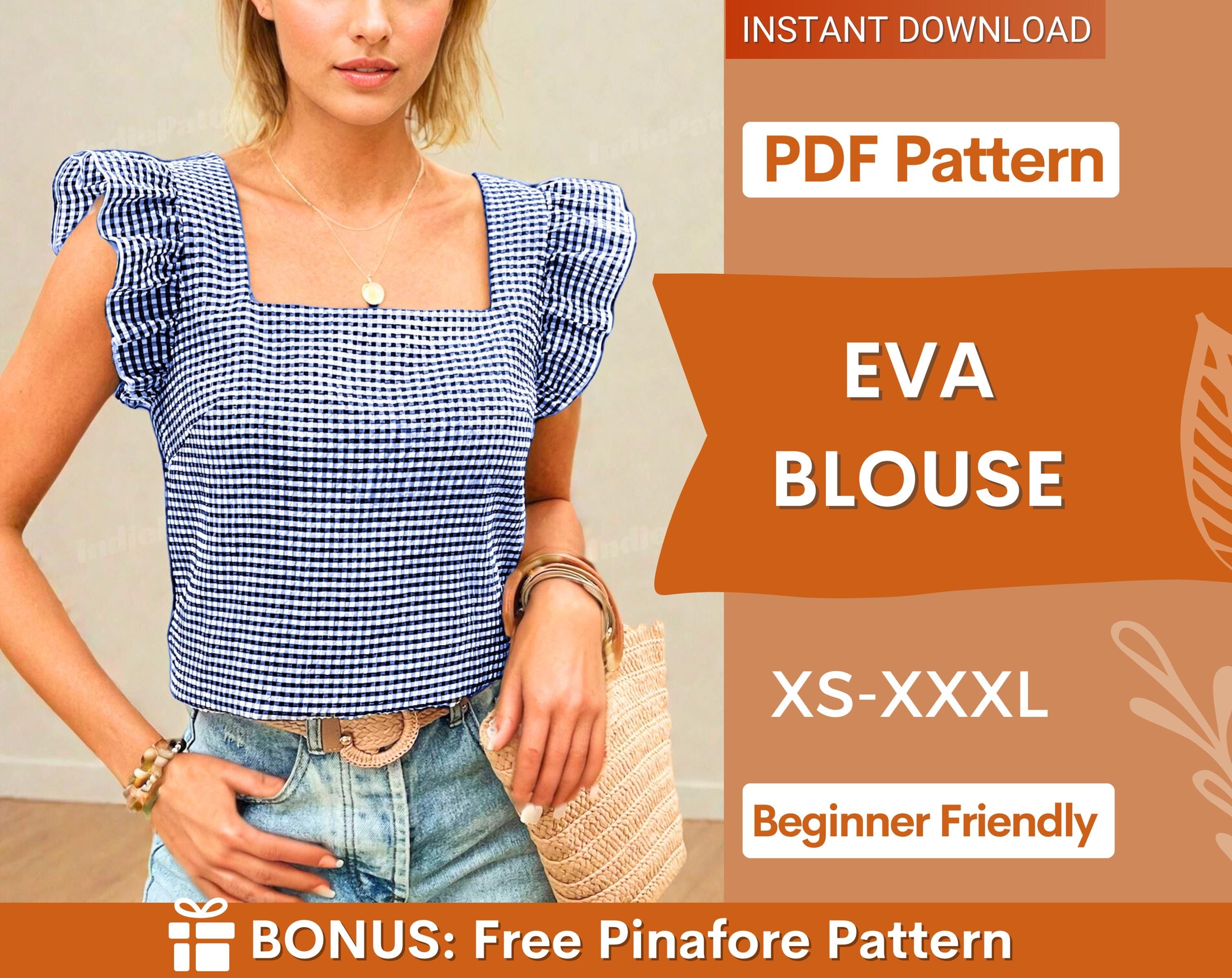 eva blouse at indie pattern in USA