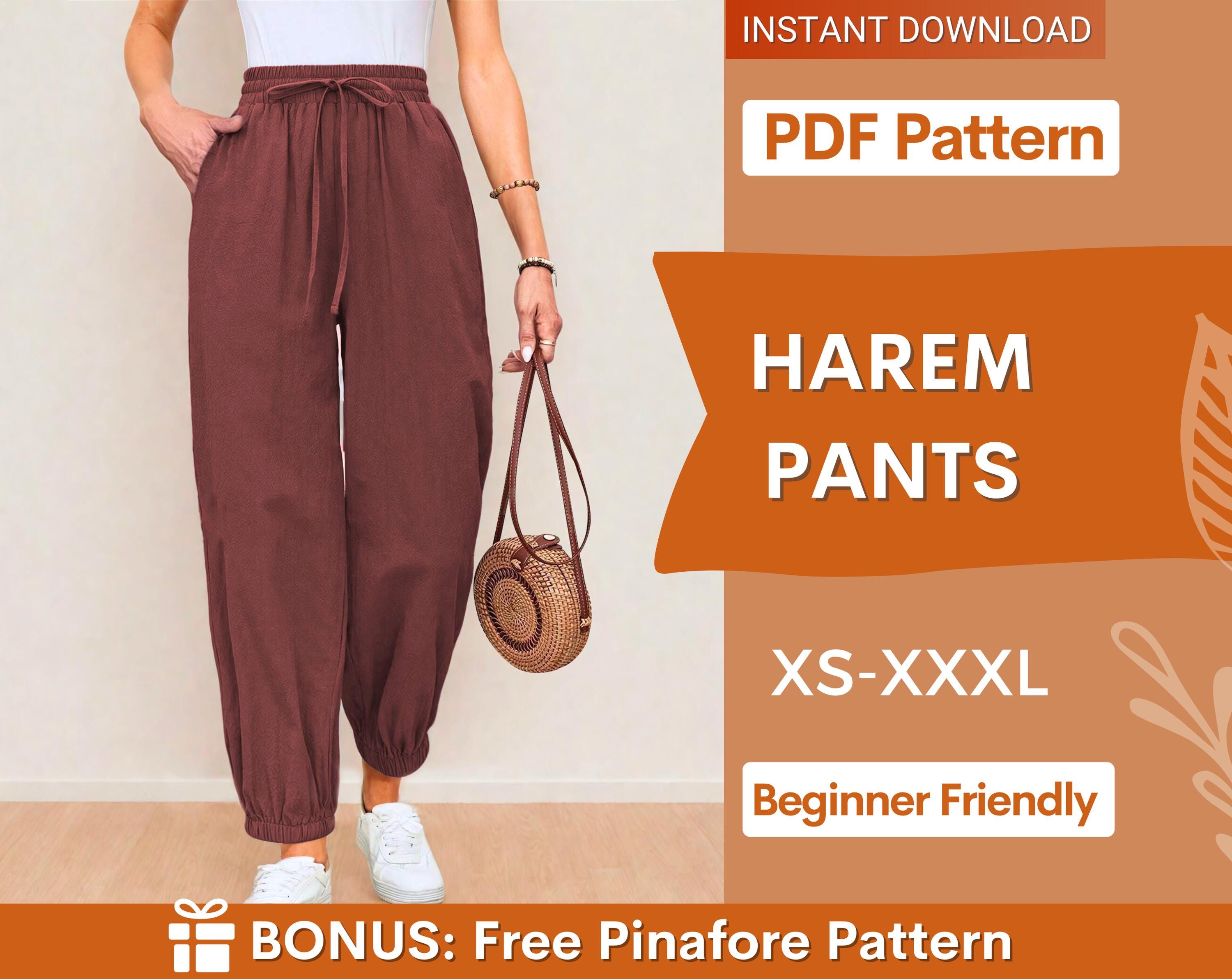 Harem Pants Sewing Pattern – Comfortable Loungewear