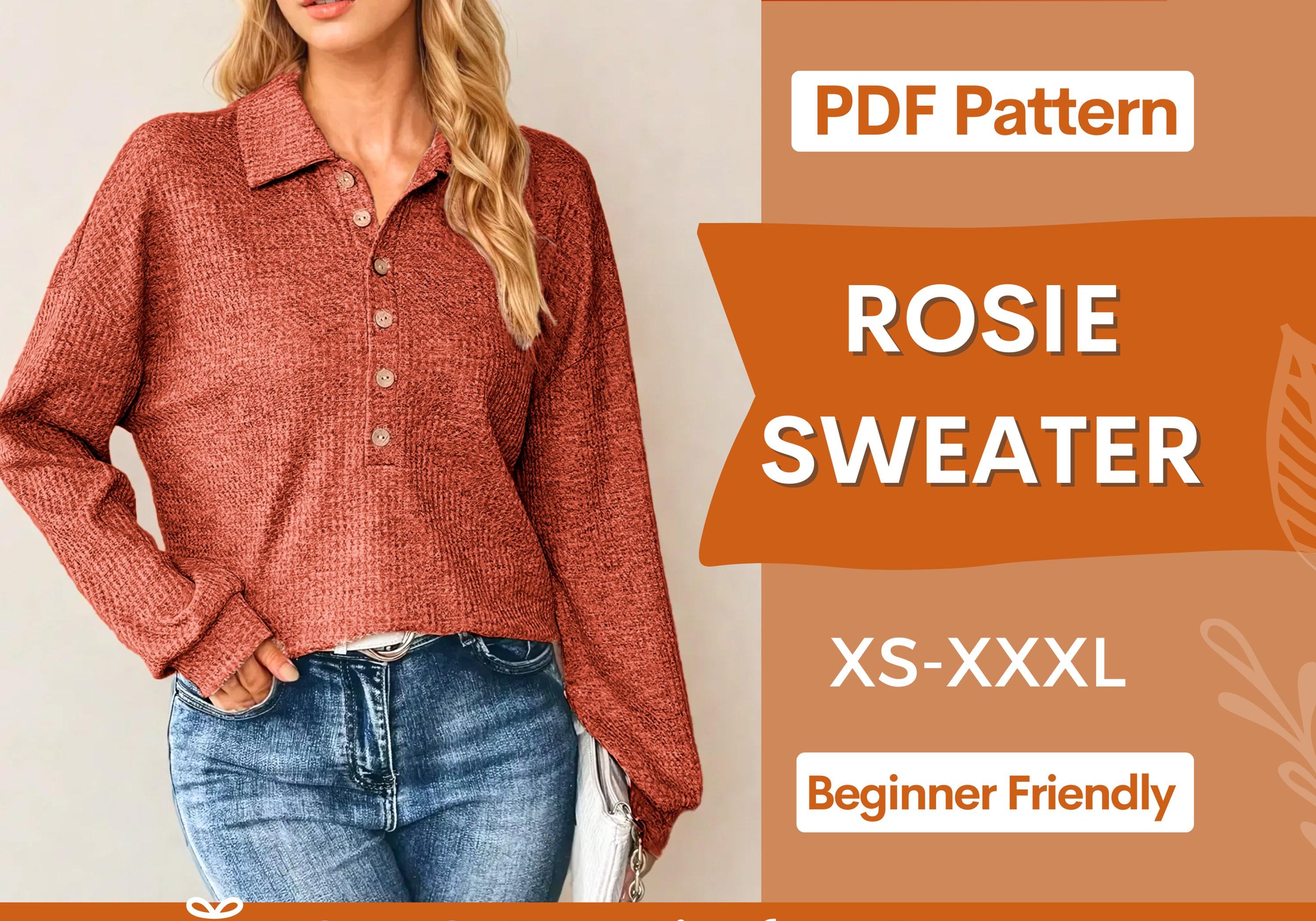 rosie sweater at indie pattern in USA
