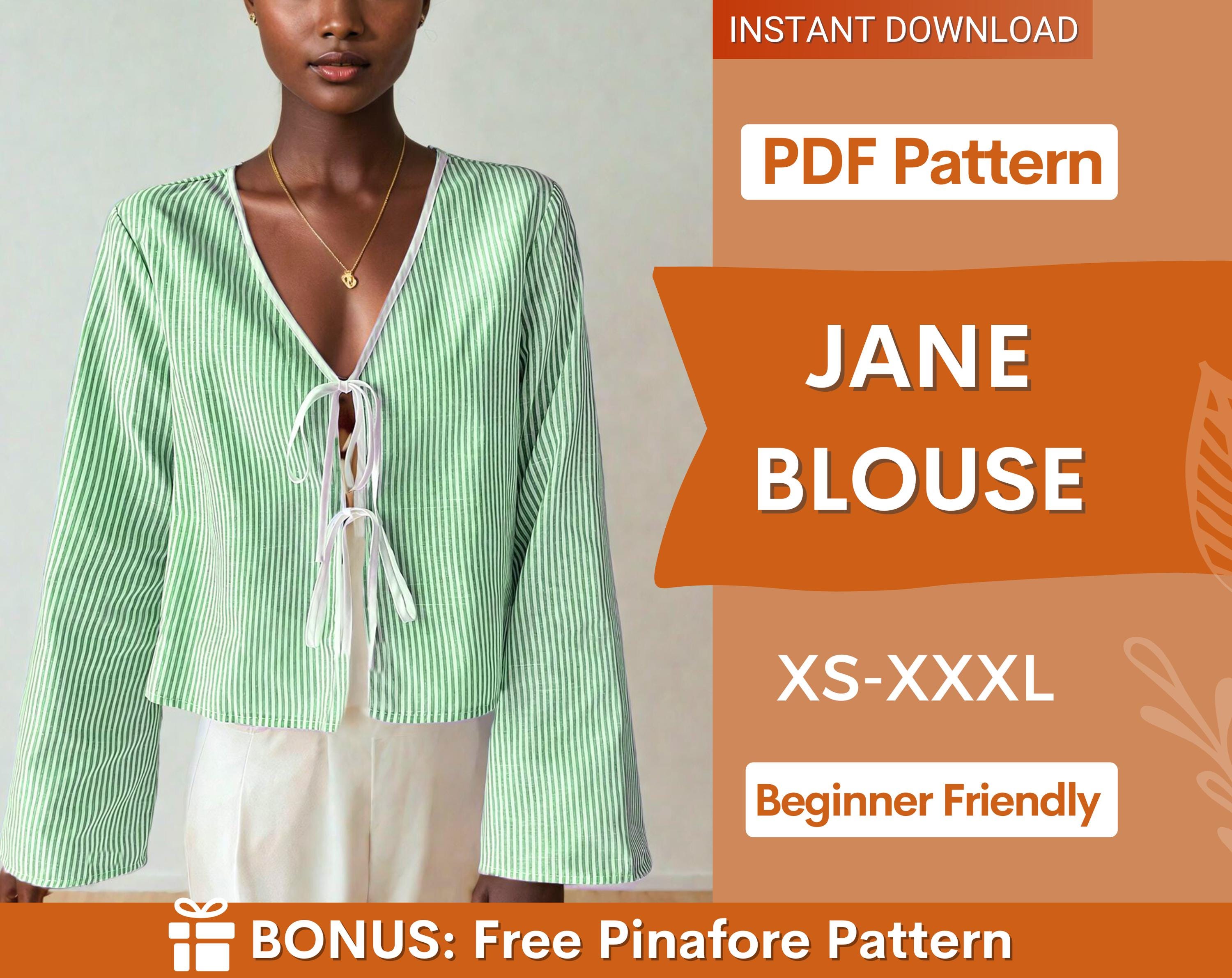 jane blouse at indie pattern in USA