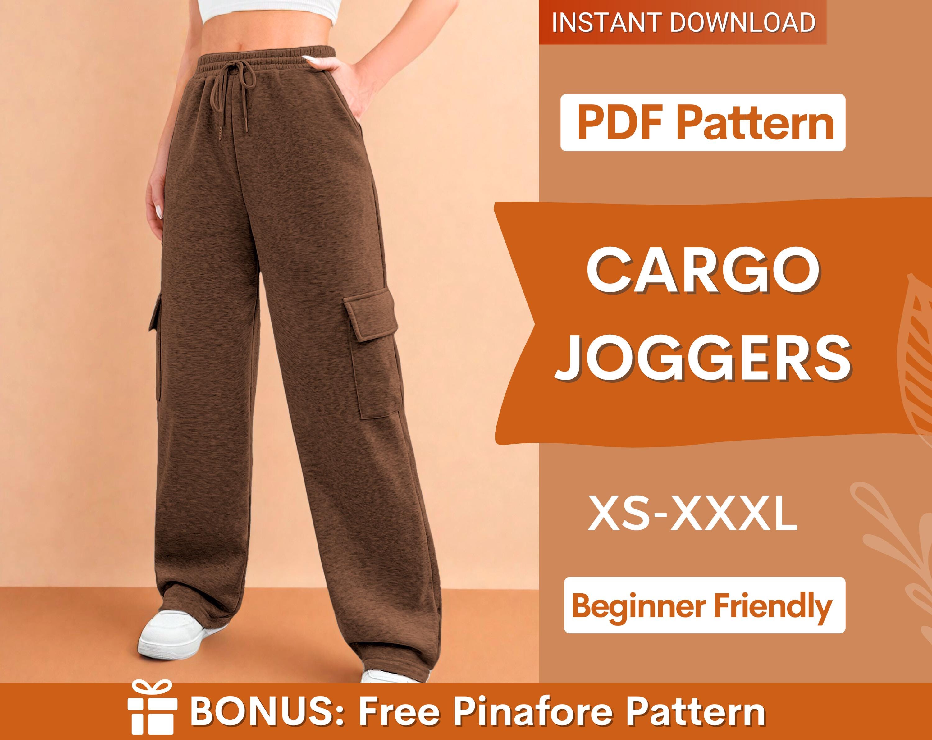 Cargo Joggers Sewing Pattern – Stylish Sweatpants for Women