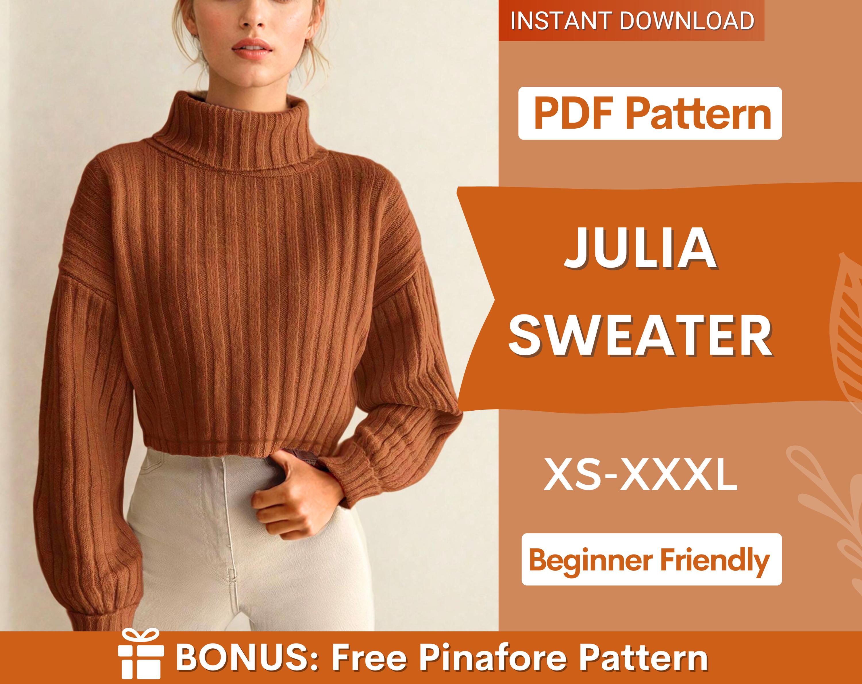 julia sweater at indie pattern in USA