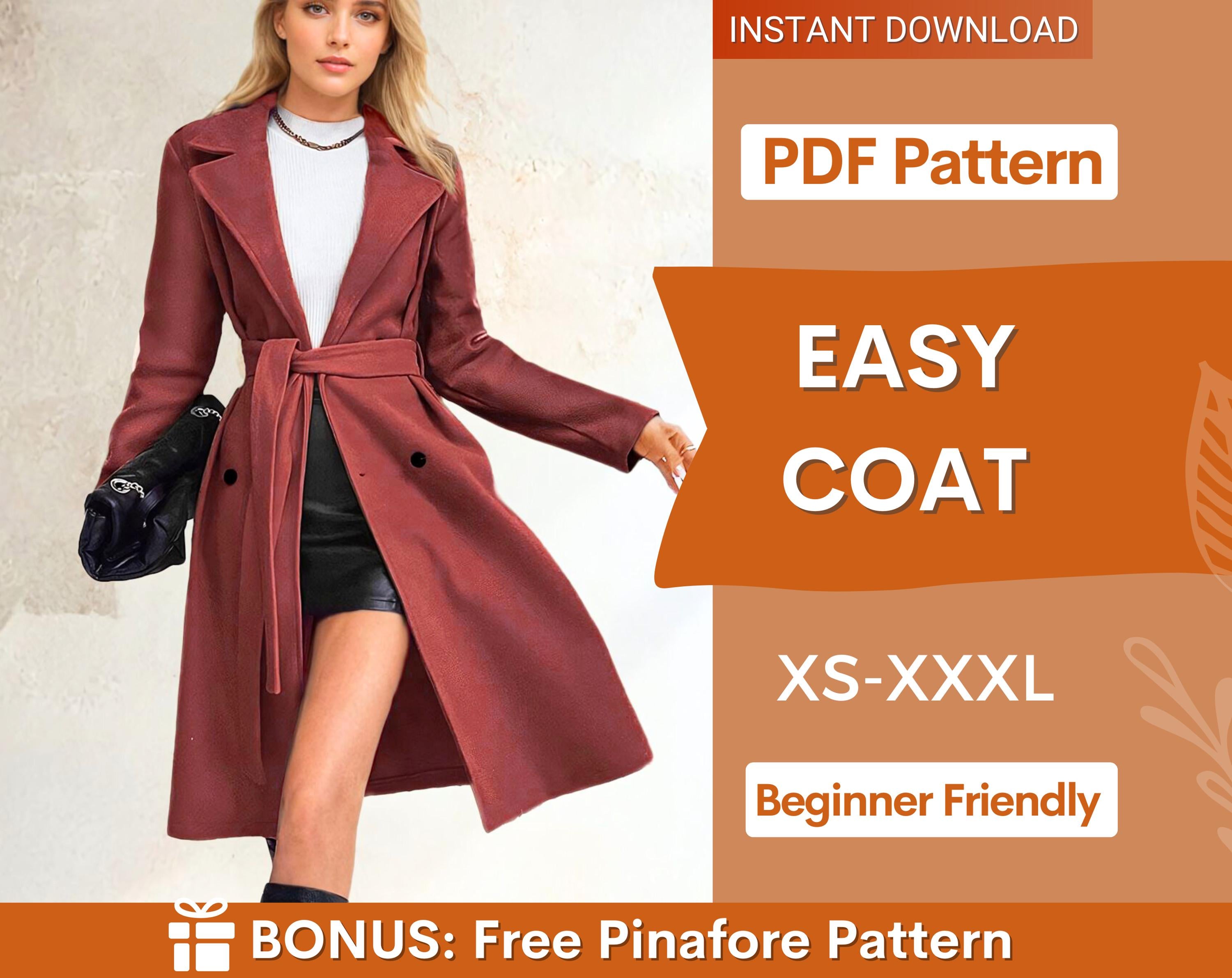 easy coat at indie pattern in USA