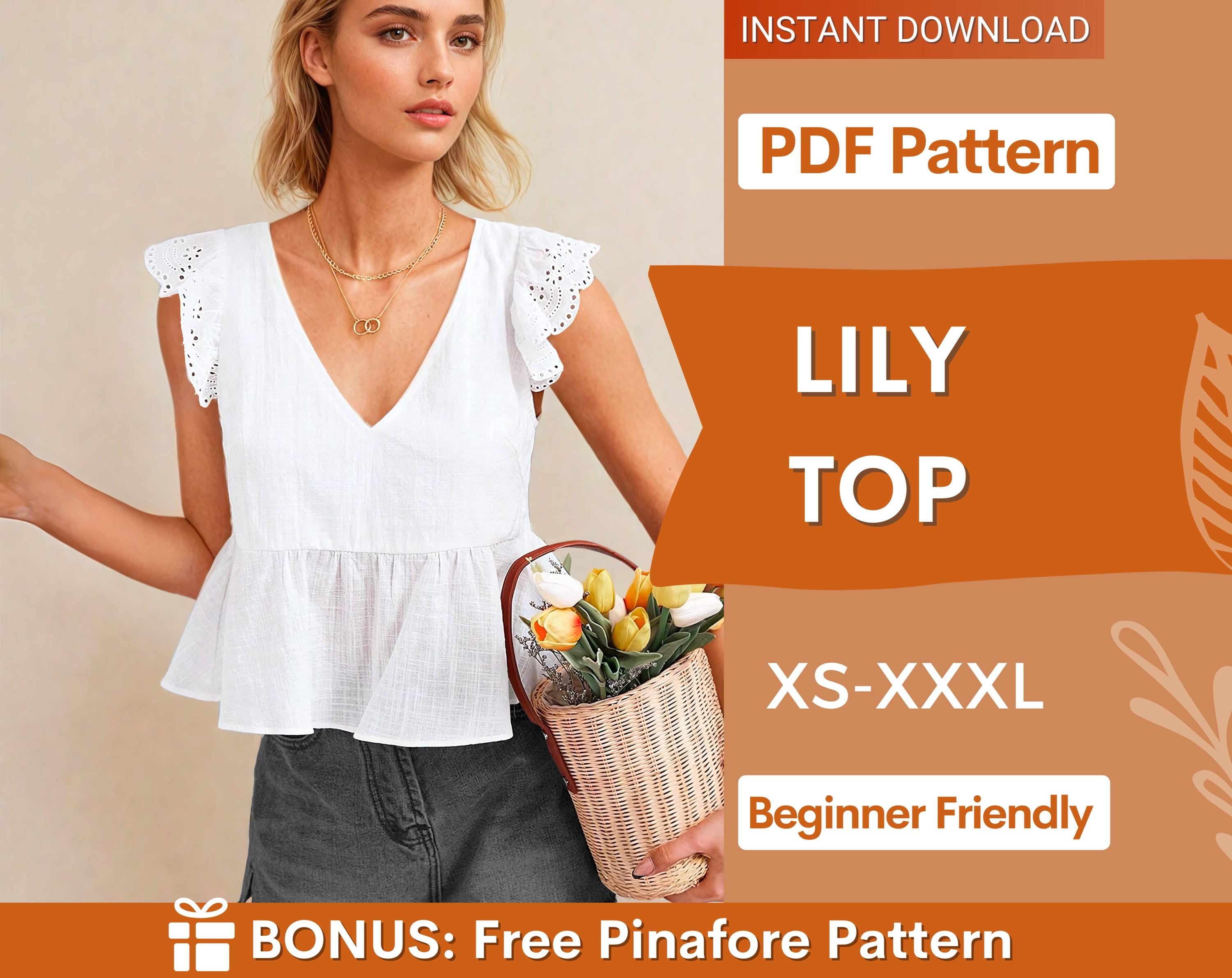 lily top at indie pattern in USA