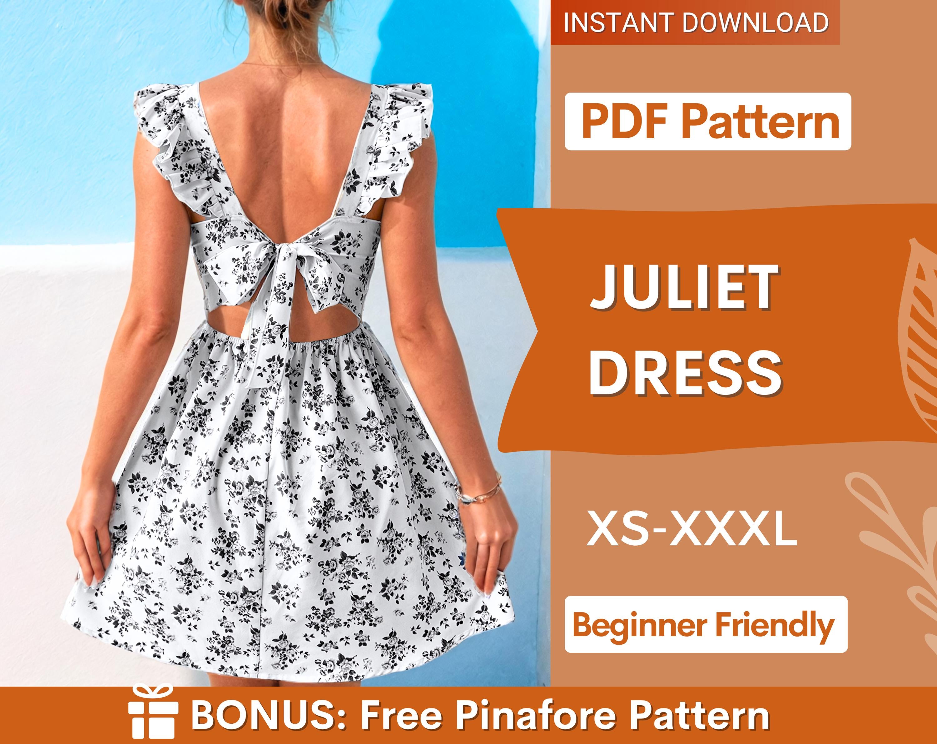 Tie-Back Dress Sewing Pattern