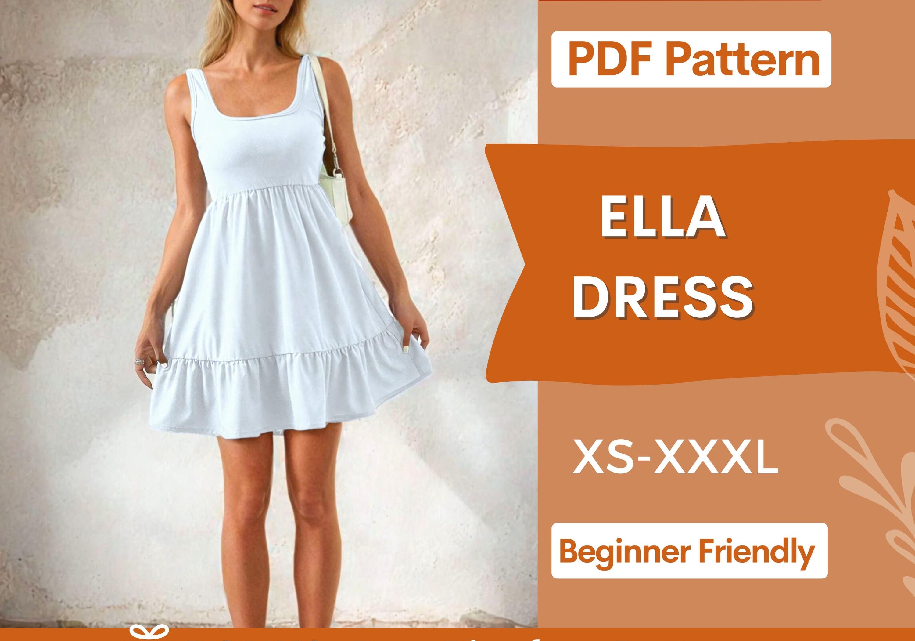 Ella  dress Indie Pattern in USA
