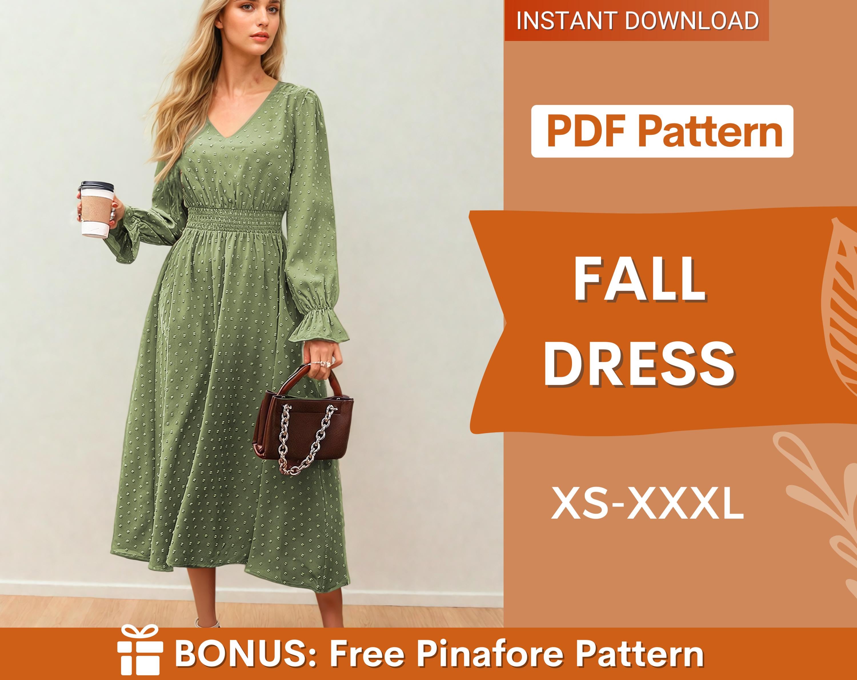 Fall Dress Indie Pattern in USA
