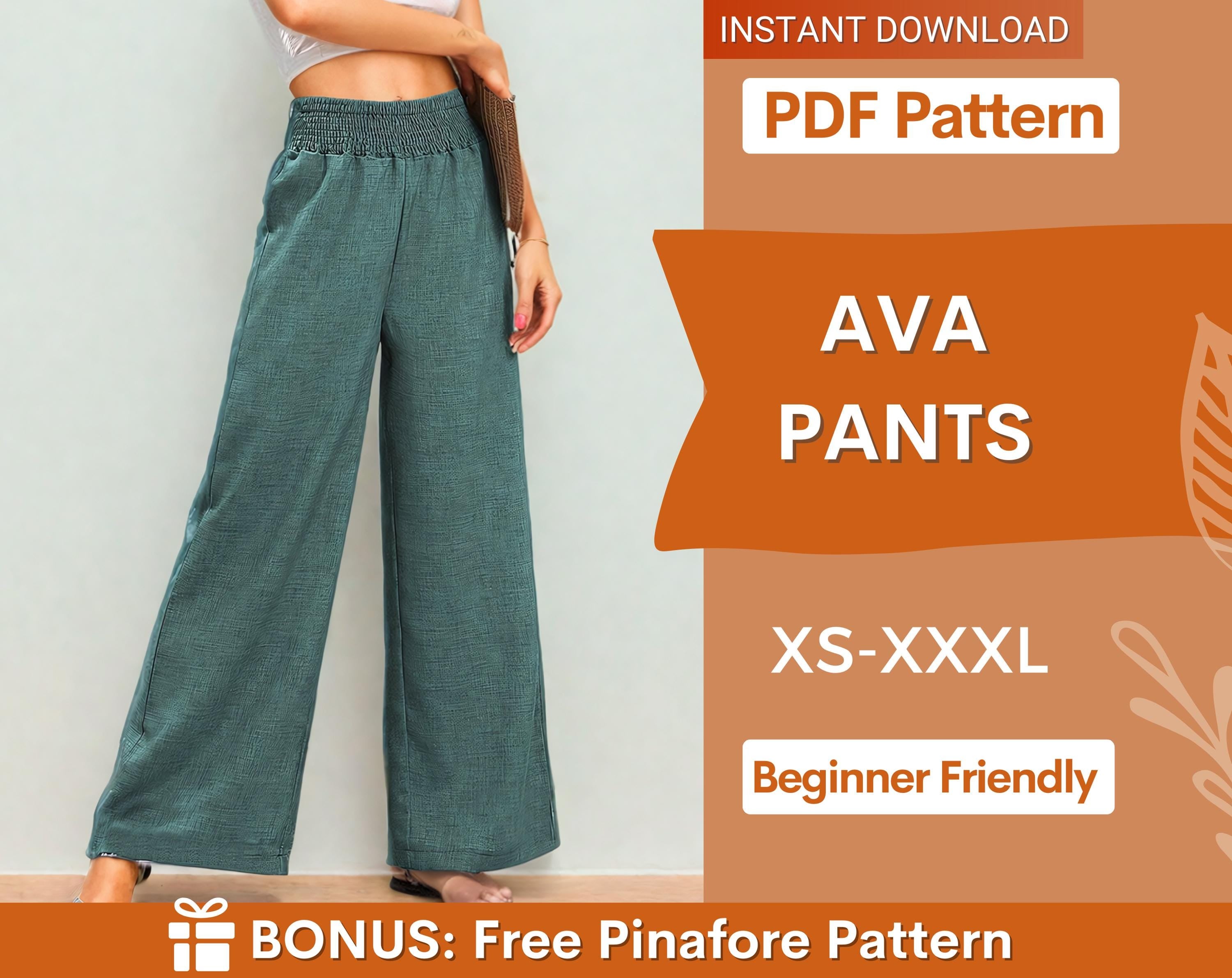 Ava Pants Sewing Pattern | Comfortable and Trendy Design