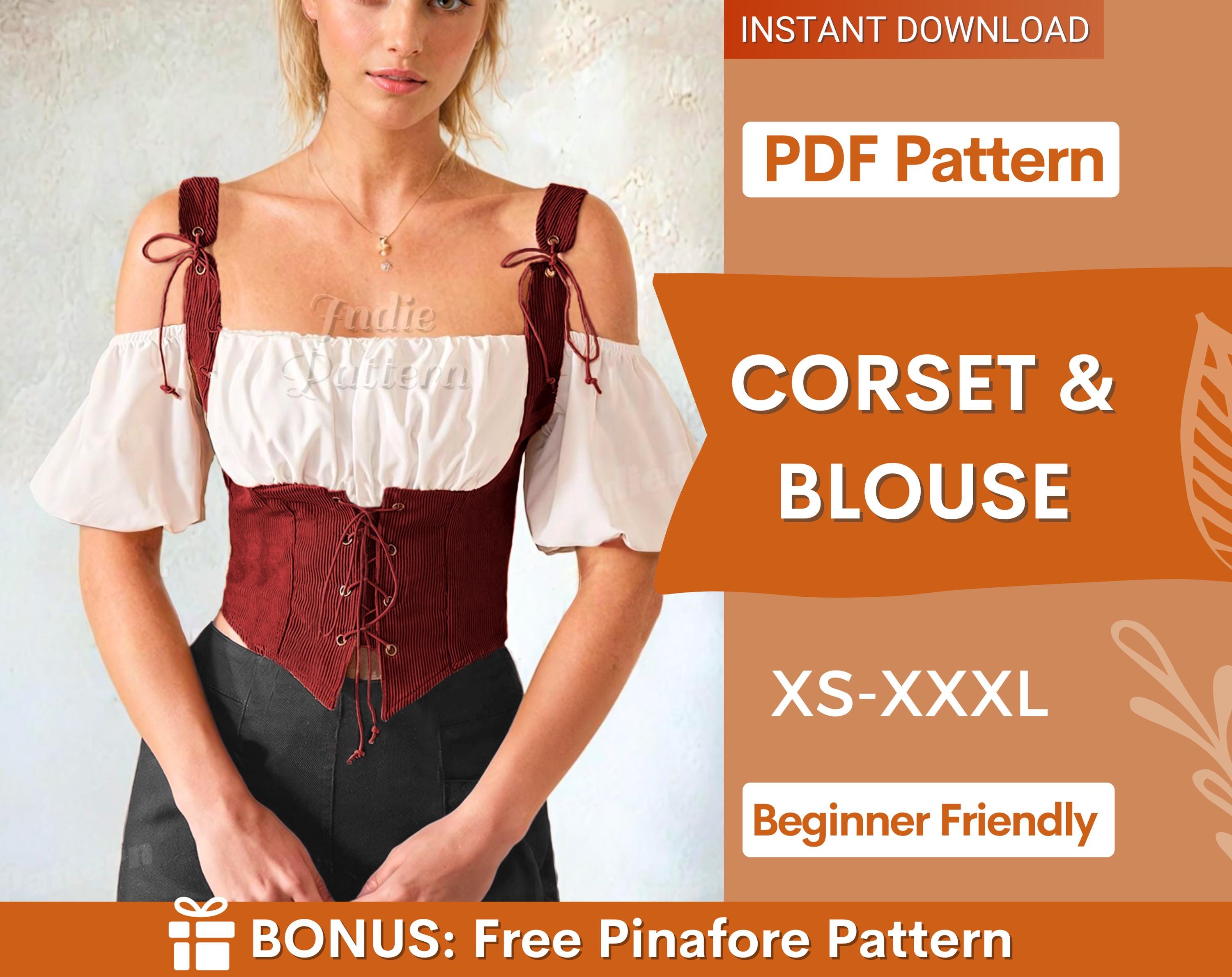 corset and blouse at indie pattern in USA