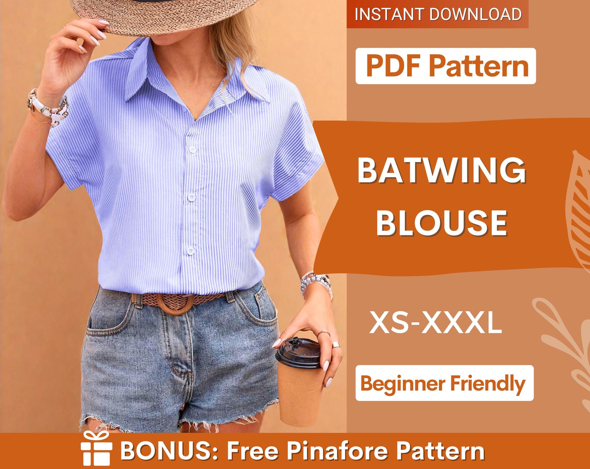 Batwing Blouse Sewing Pattern | Top Pattern for Women