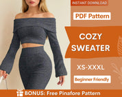 COZY SWEATER AT indie pattern in usa