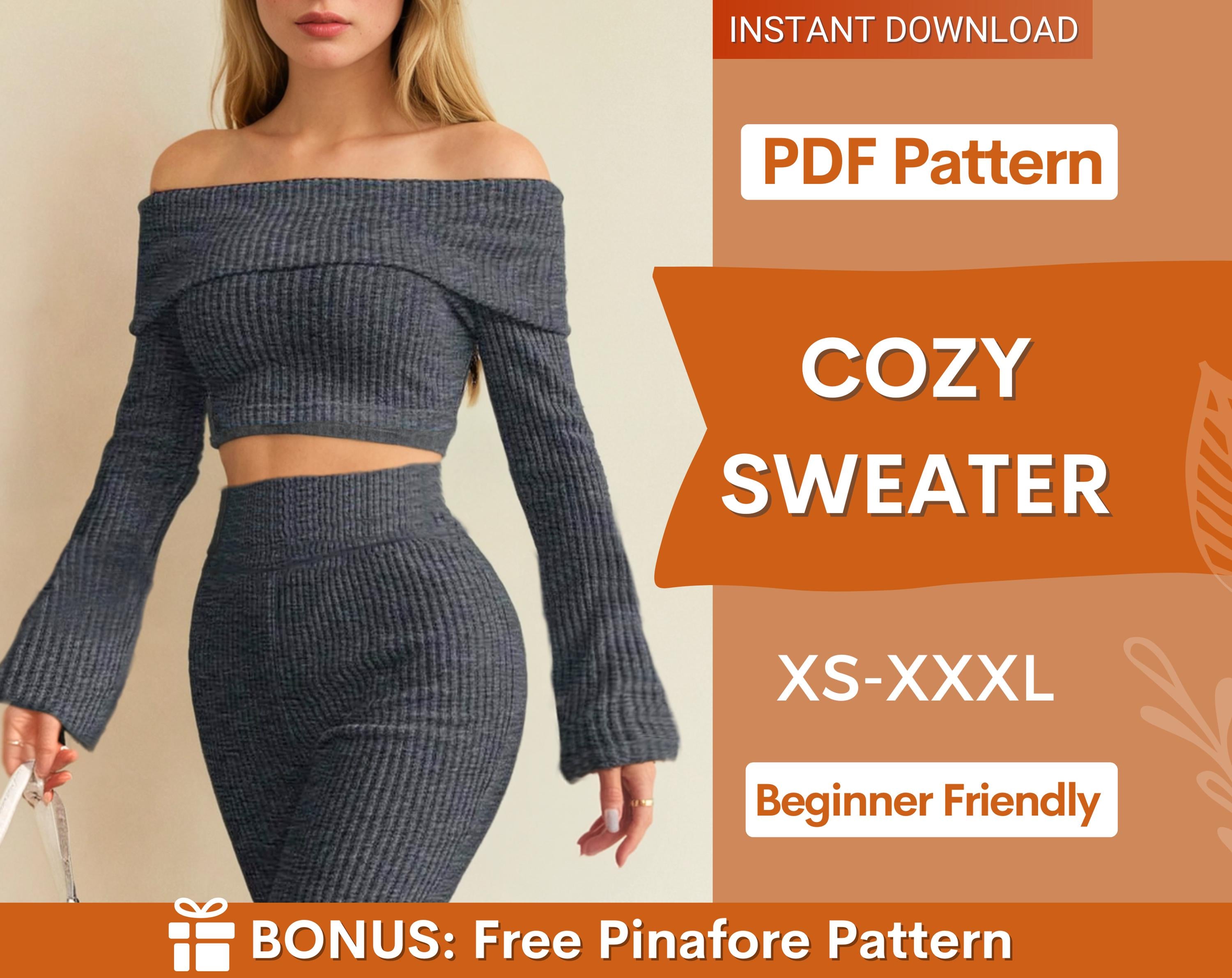 COZY SWEATER AT indie pattern in usa