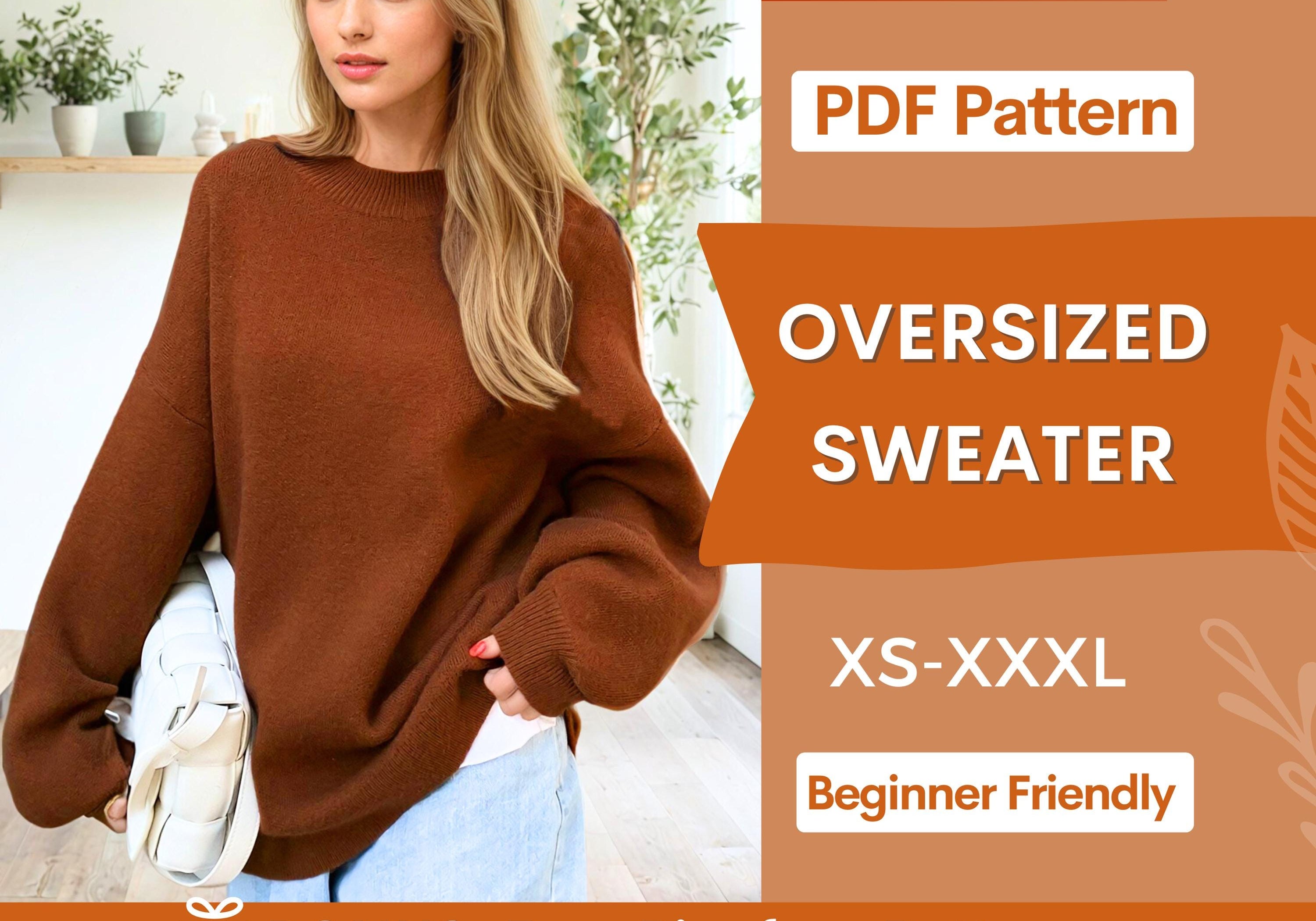 oversized sweater at indie pattern in usa