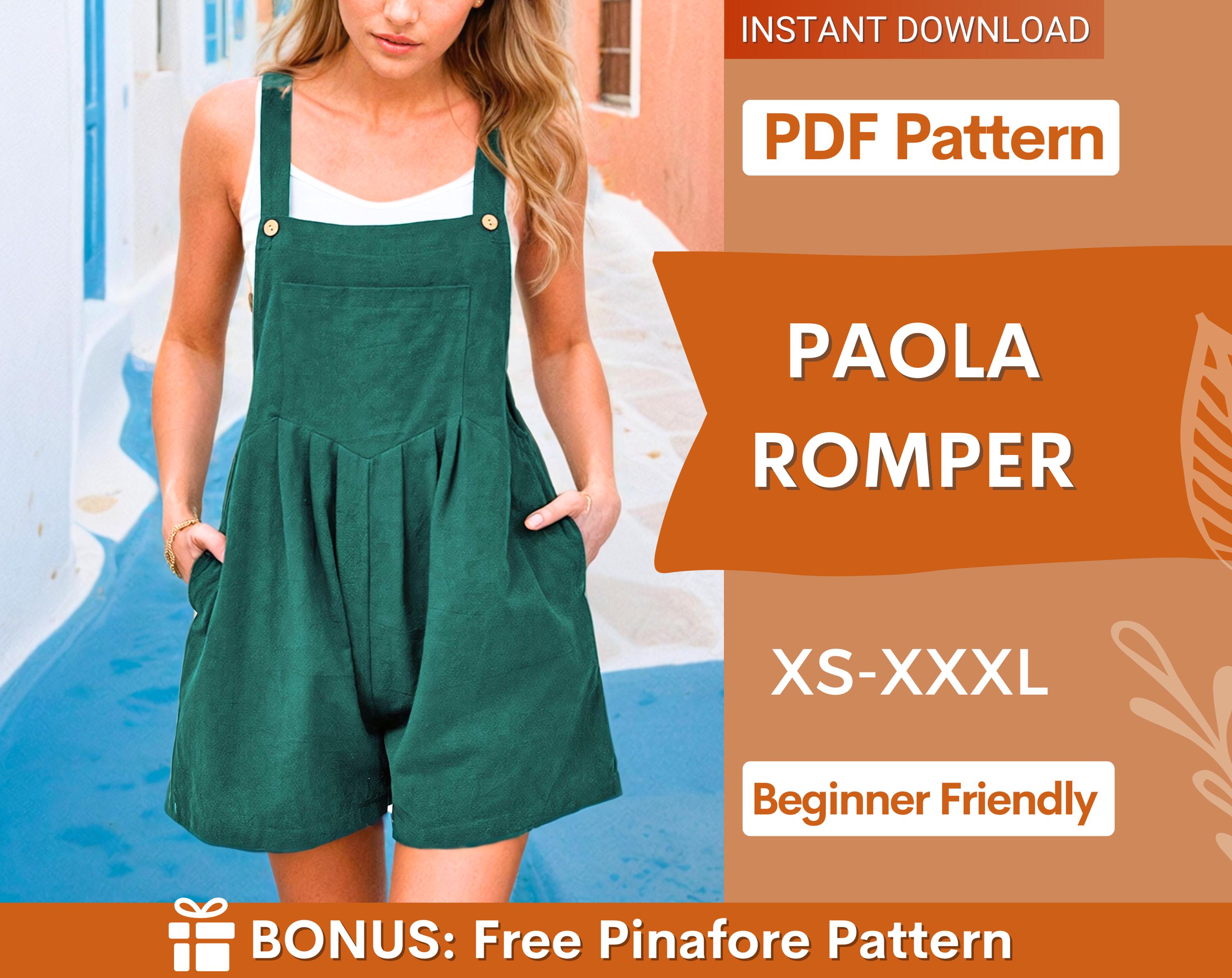 Paola Romper at Indie Pattern in USA
