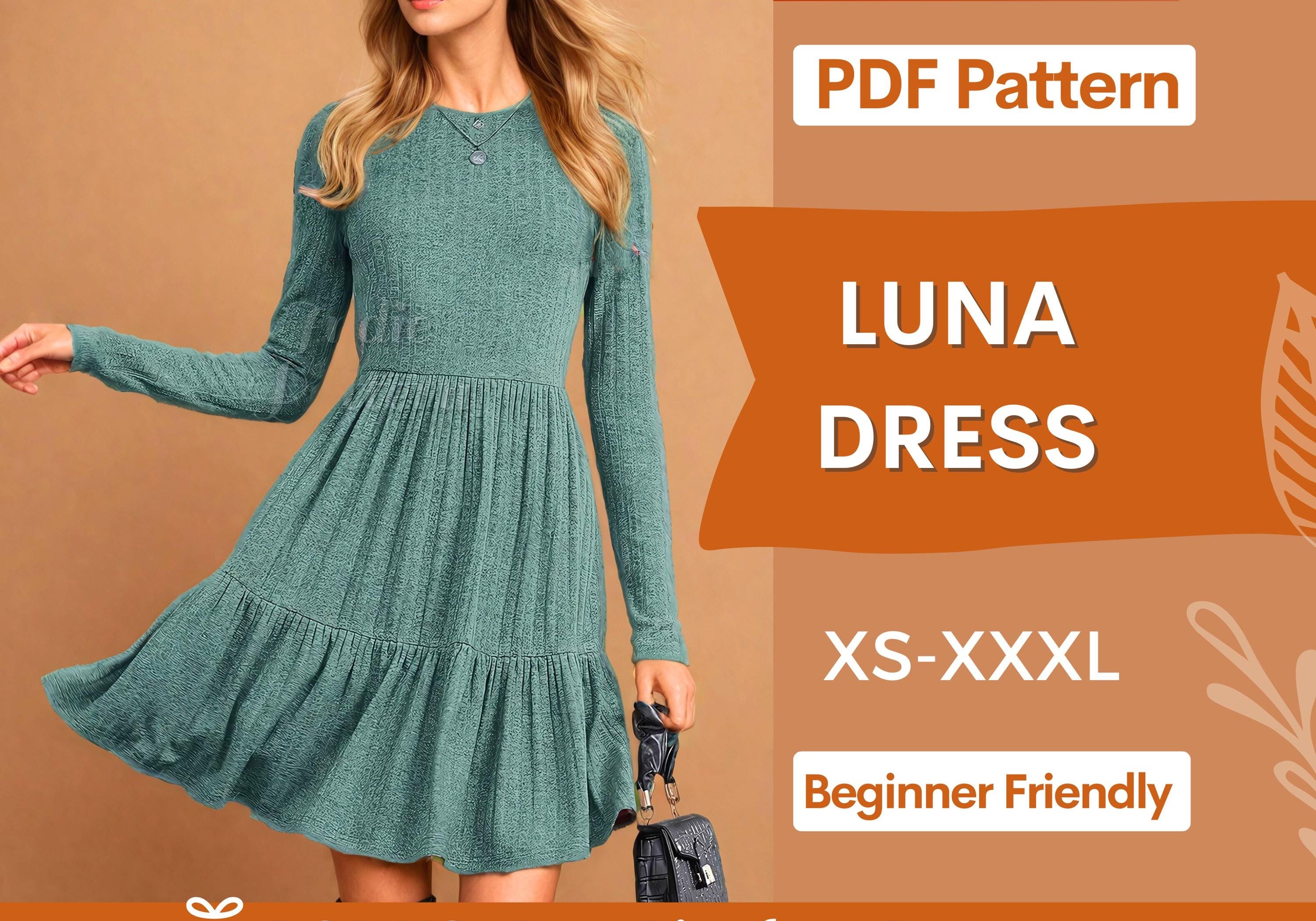 Luna dress Indie Pattern in USA
