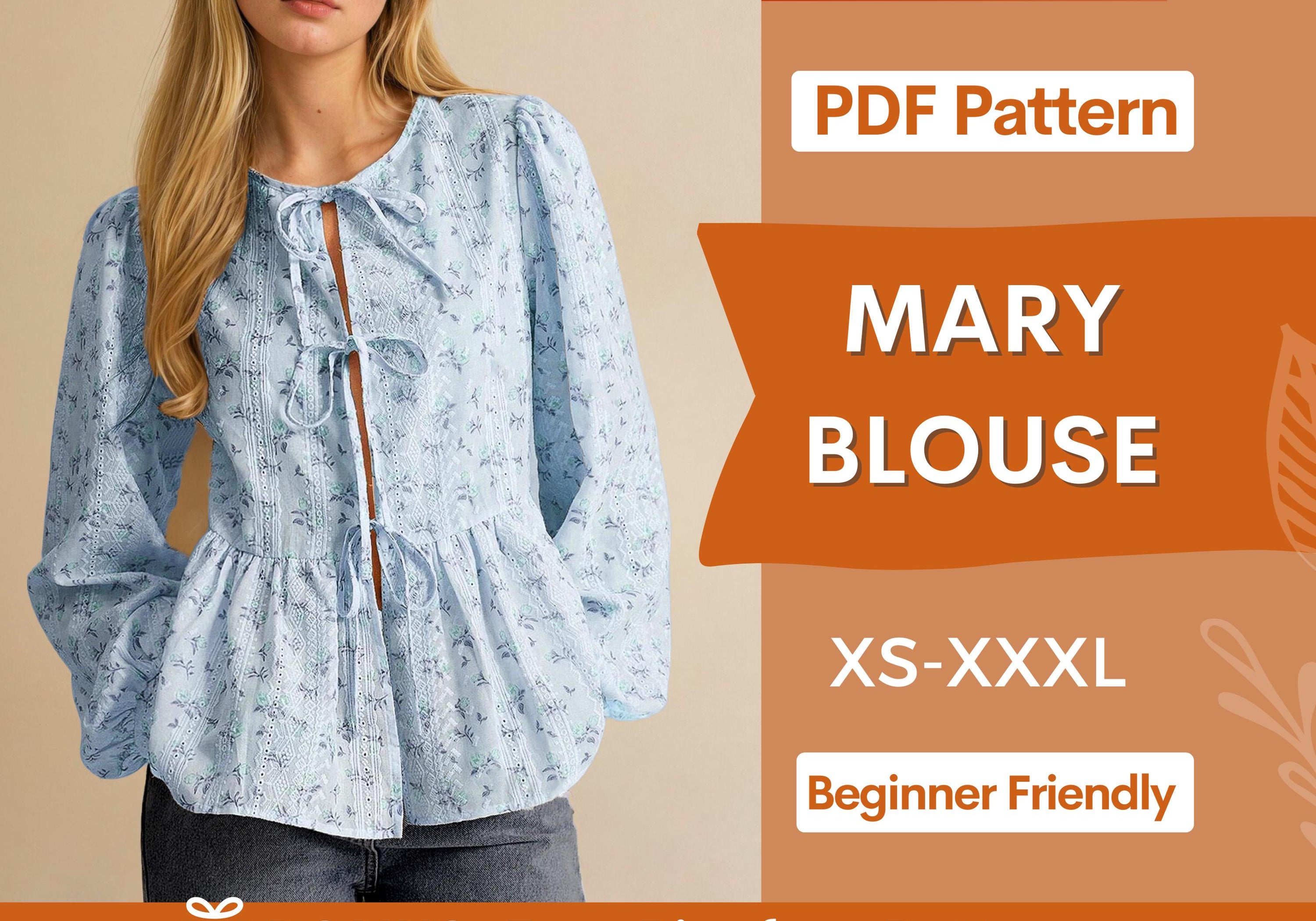 Mary blouse at indie pattern in USA