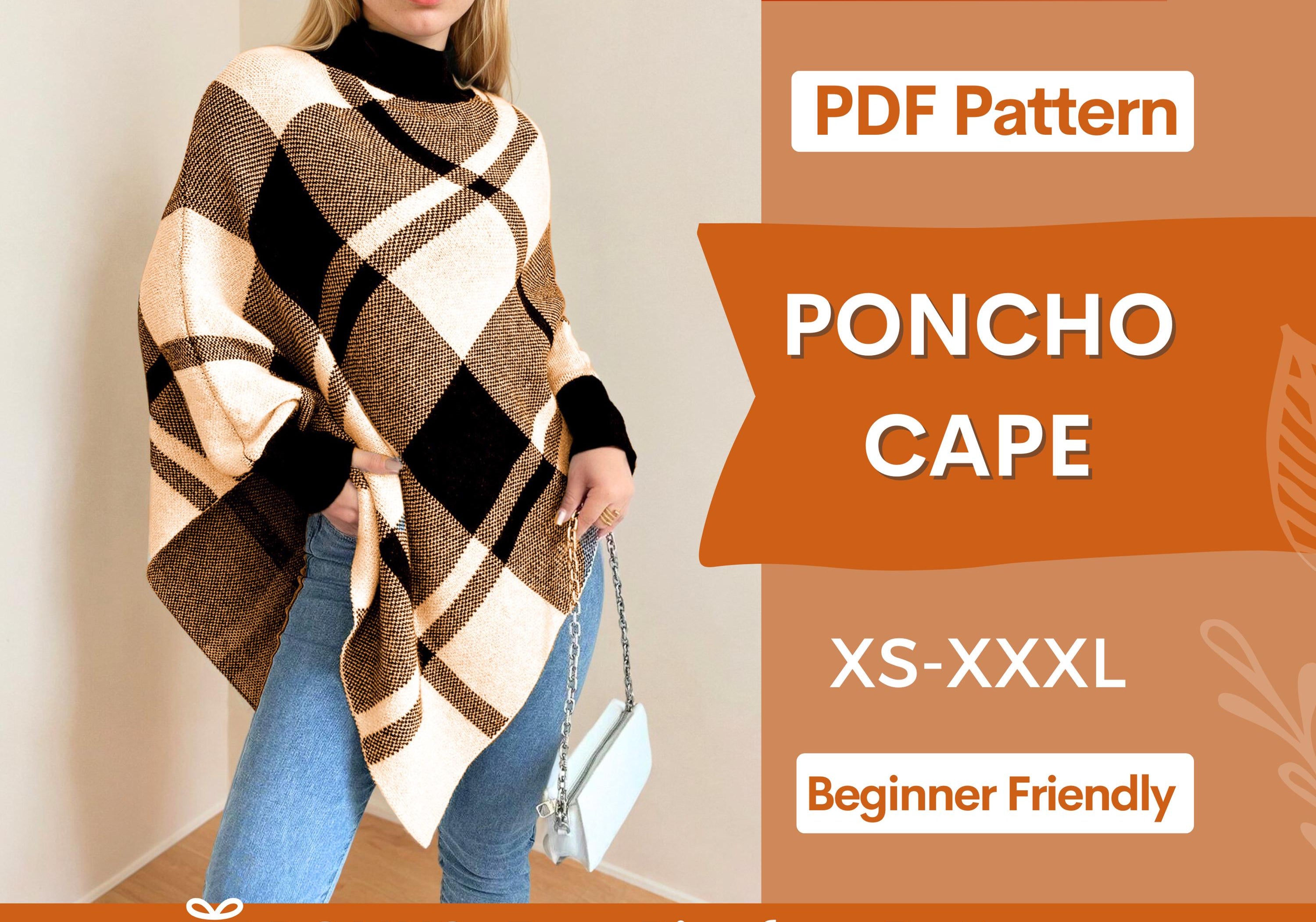 poncho cape at indie pattern in USA