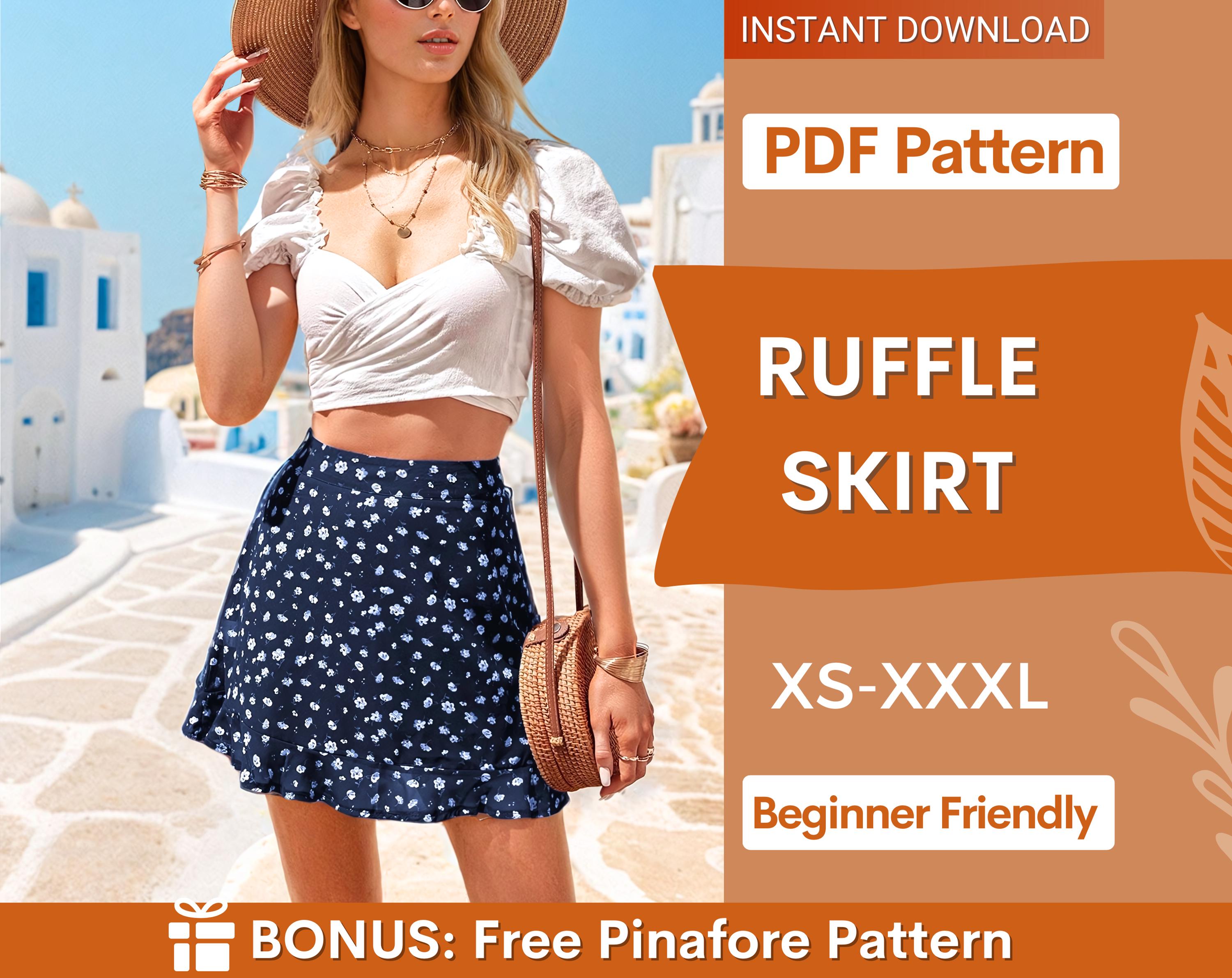 Ruffle  Skirt at Indie Pattern in USA
