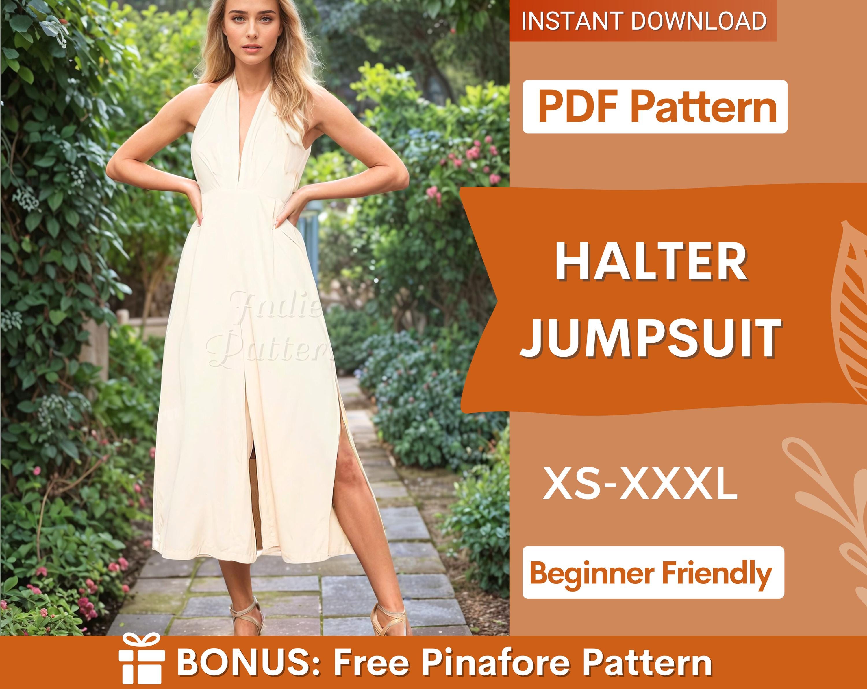 Halter Jumpsuit Indie Pattern in USA
