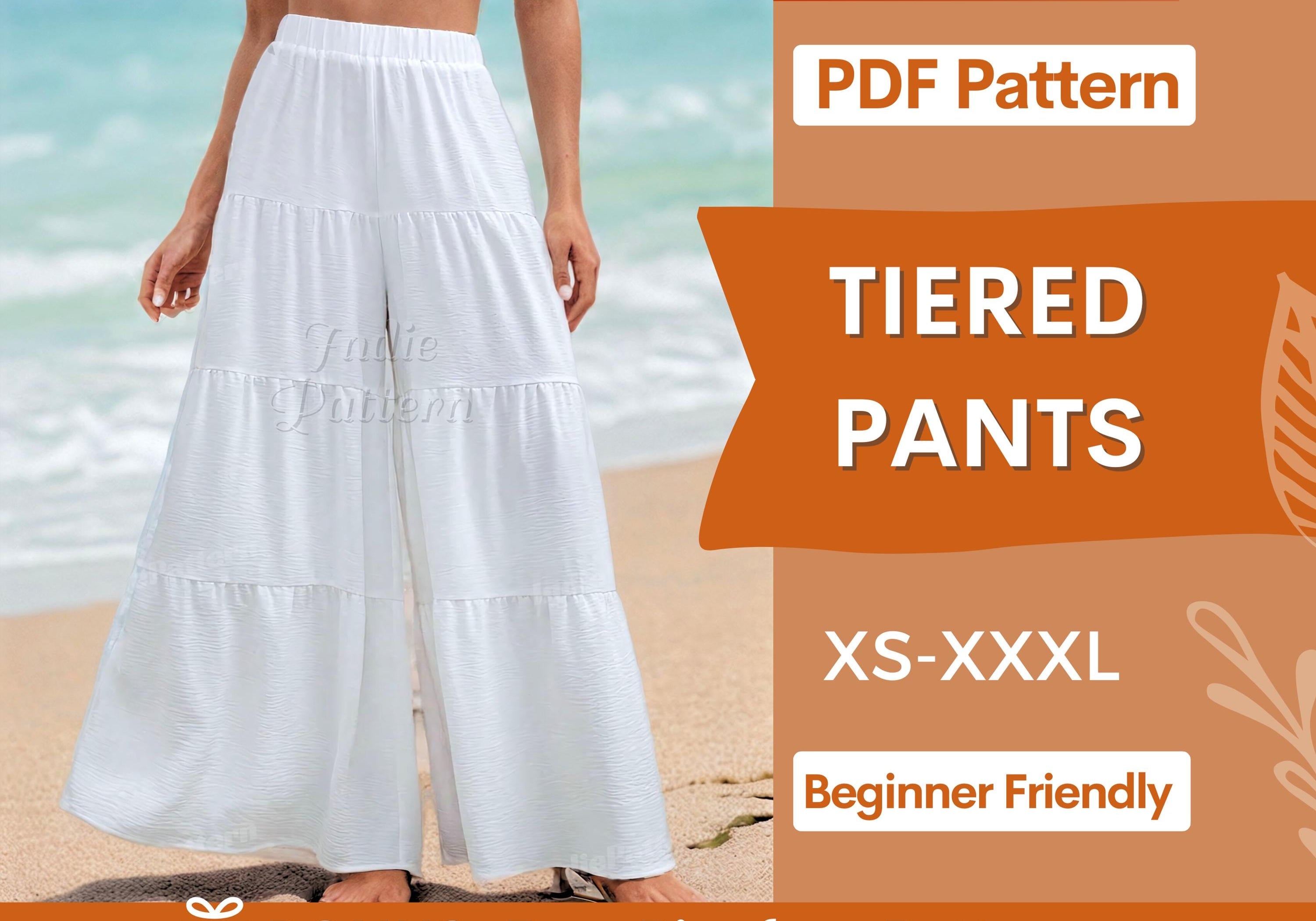 Tiered Pants at Indie Pattern in USA
