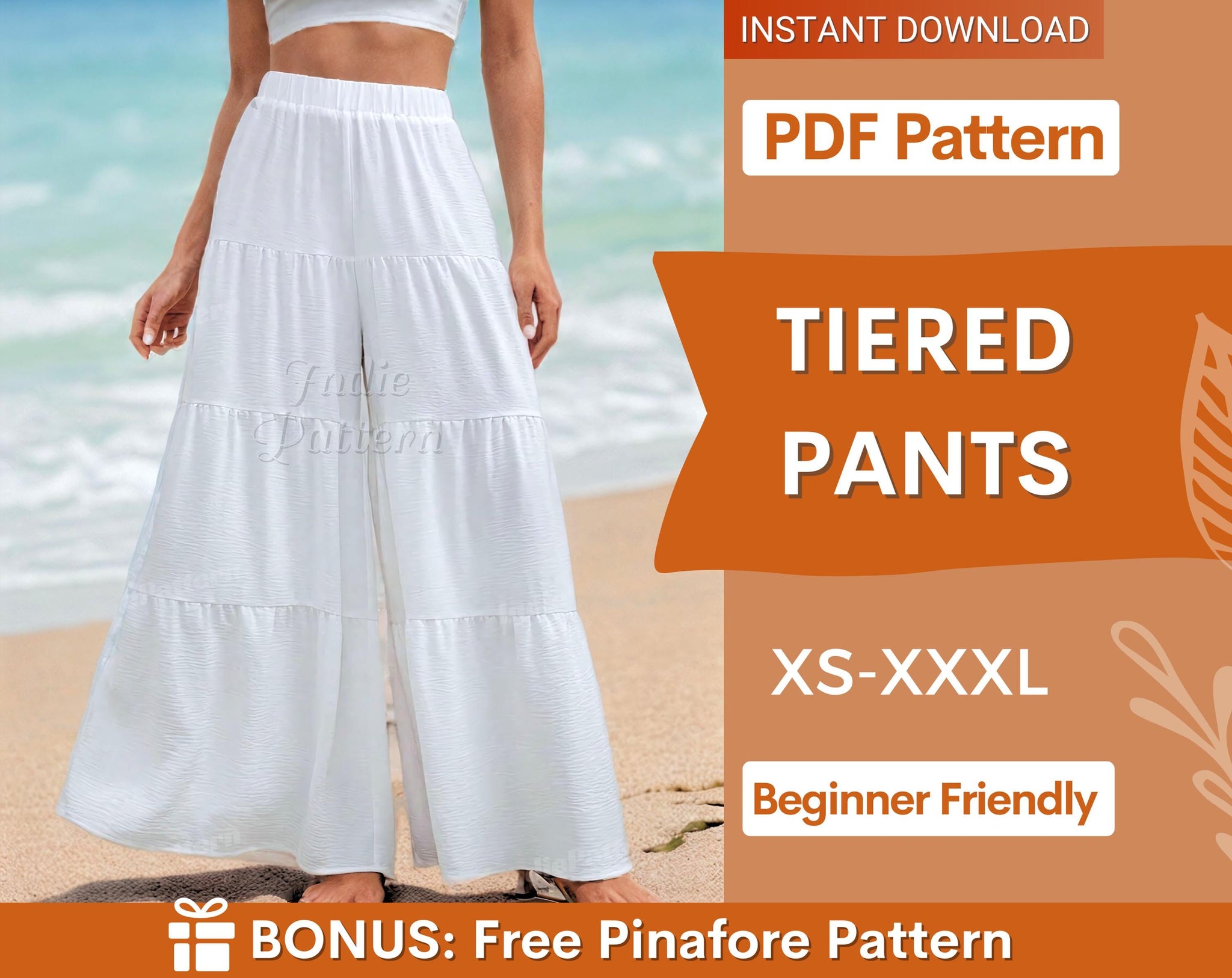 Tiered Pants at Indie Pattern in USA
