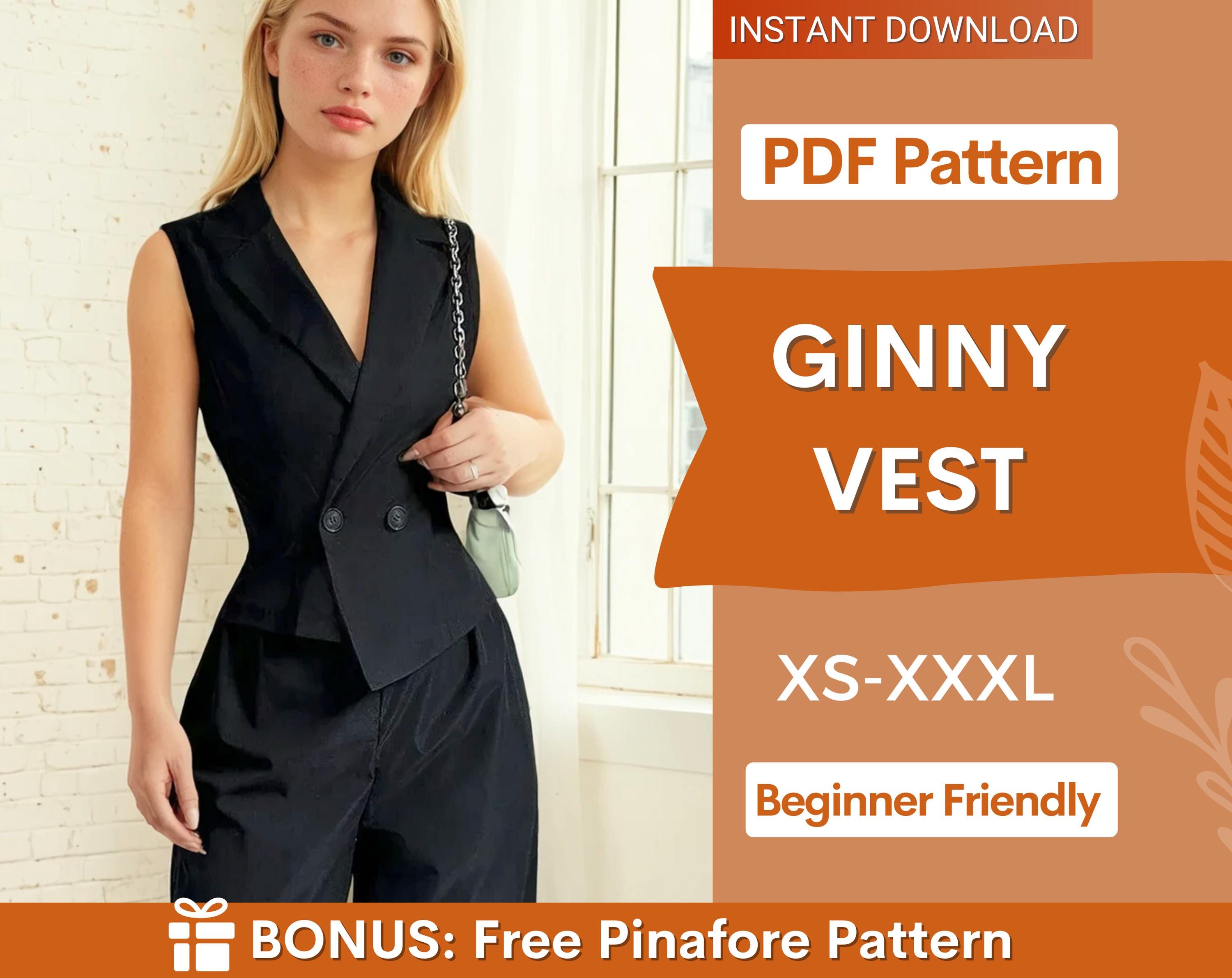 ginny vest at indie pattern in USA