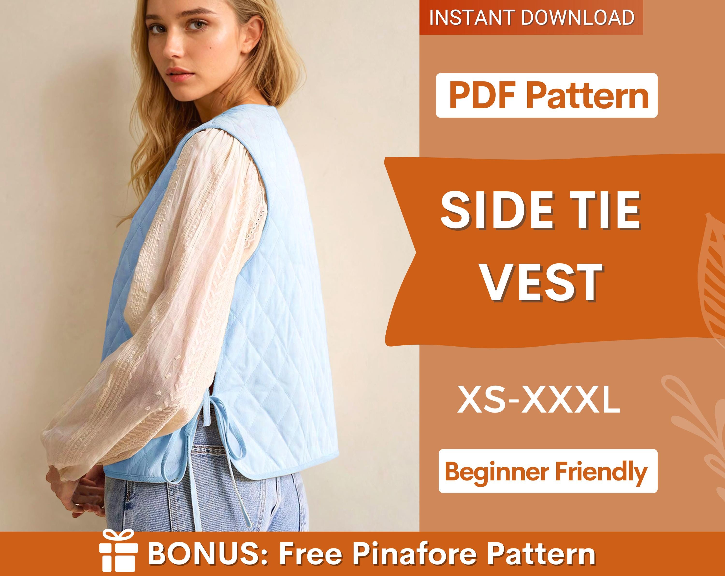 side tie vest at indie pattern in usa