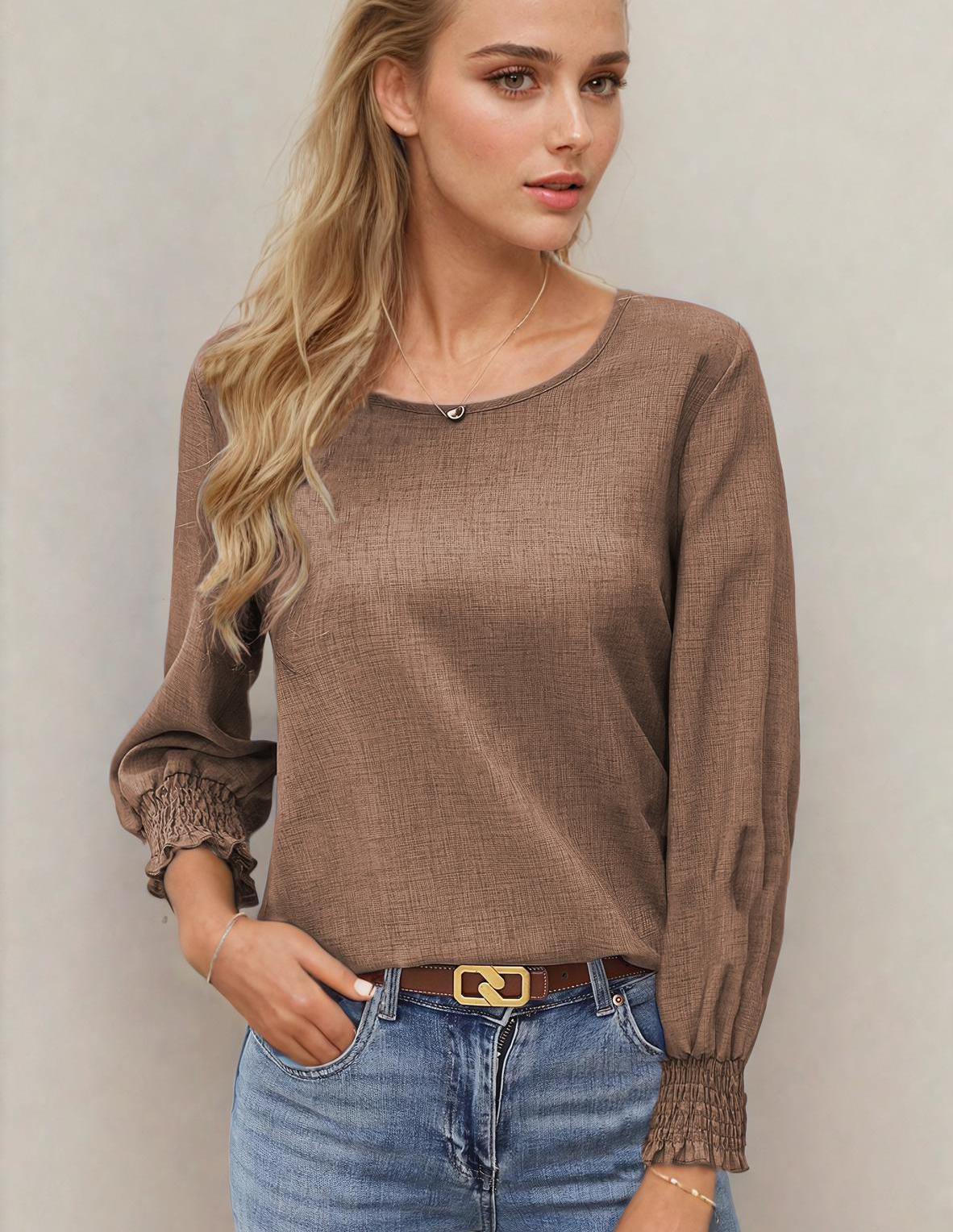 Beginner Women's Blouse Sewing Pattern – Easy Shirt Top Pattern
